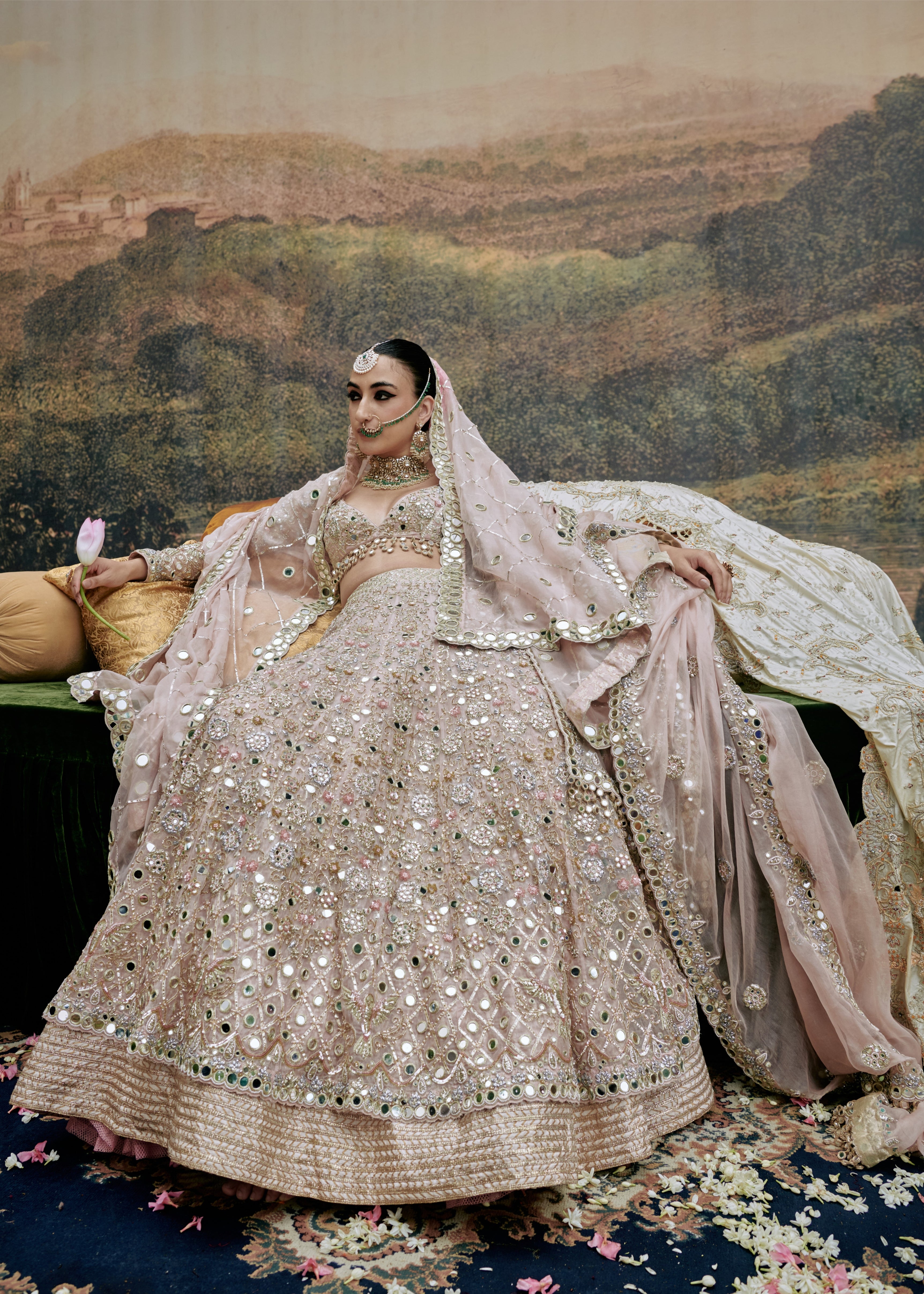Rang De Gulaab Lehenga and Veil