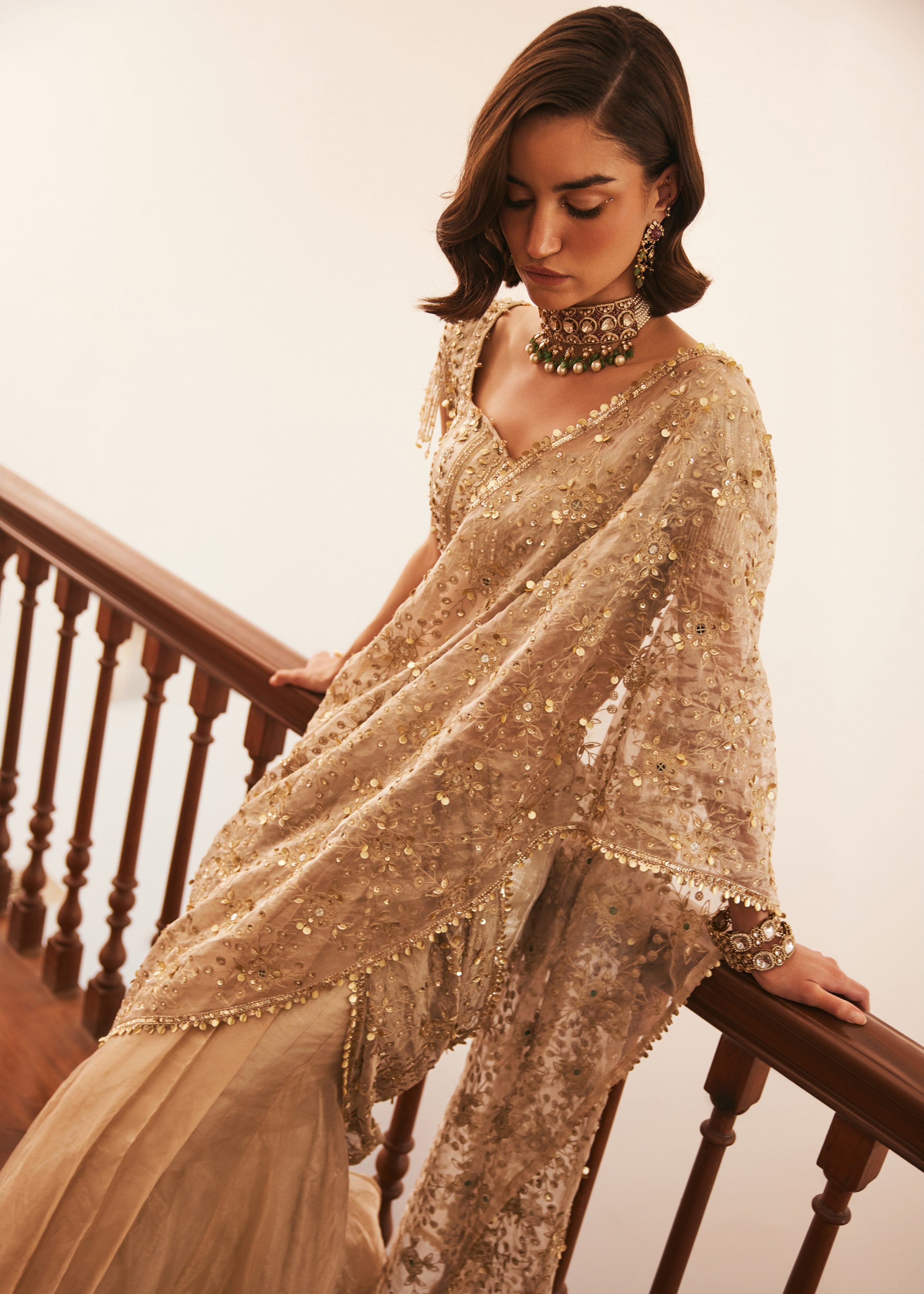 Tissue Pre-drape Sari