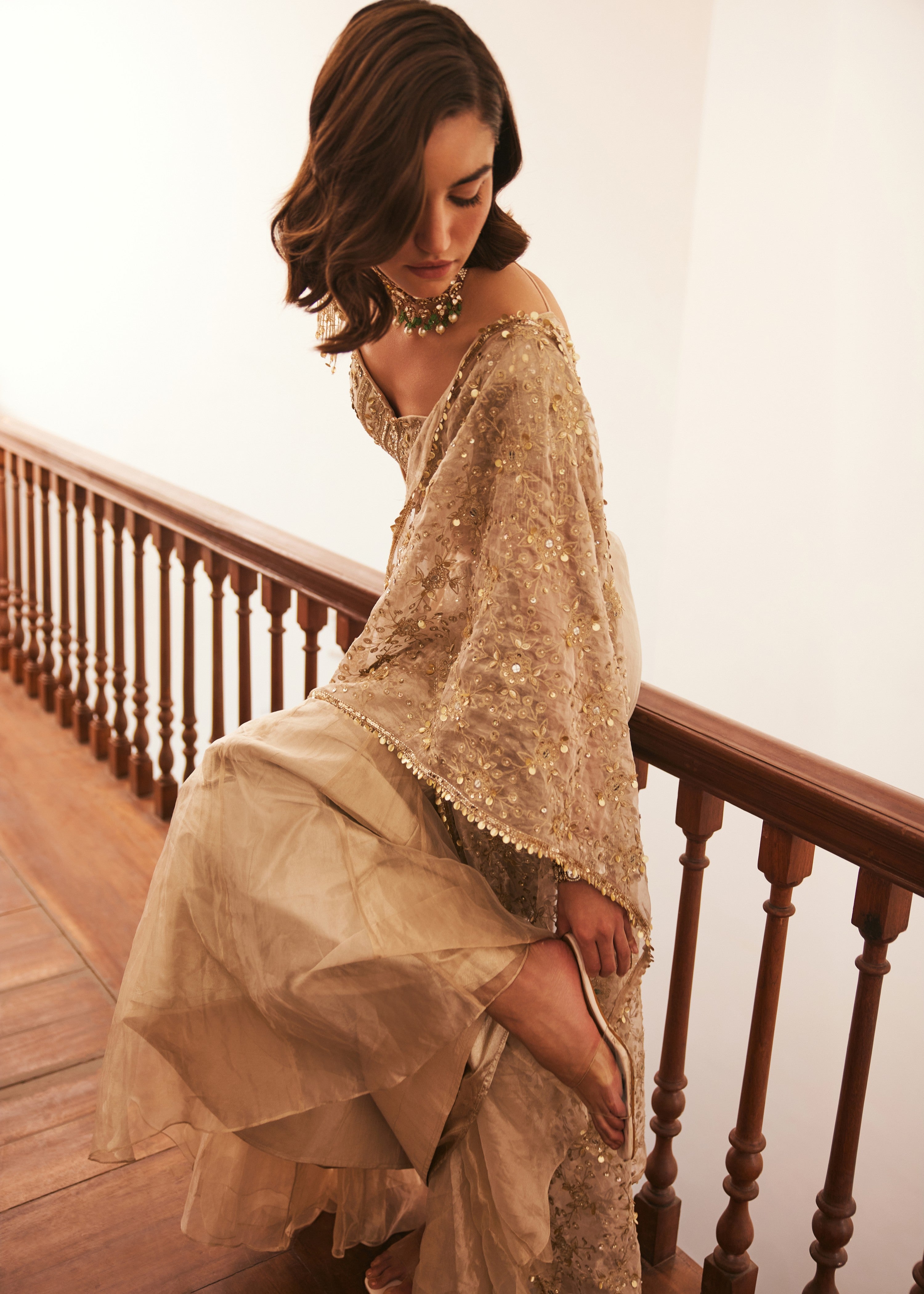 Tissue Pre-drape Sari