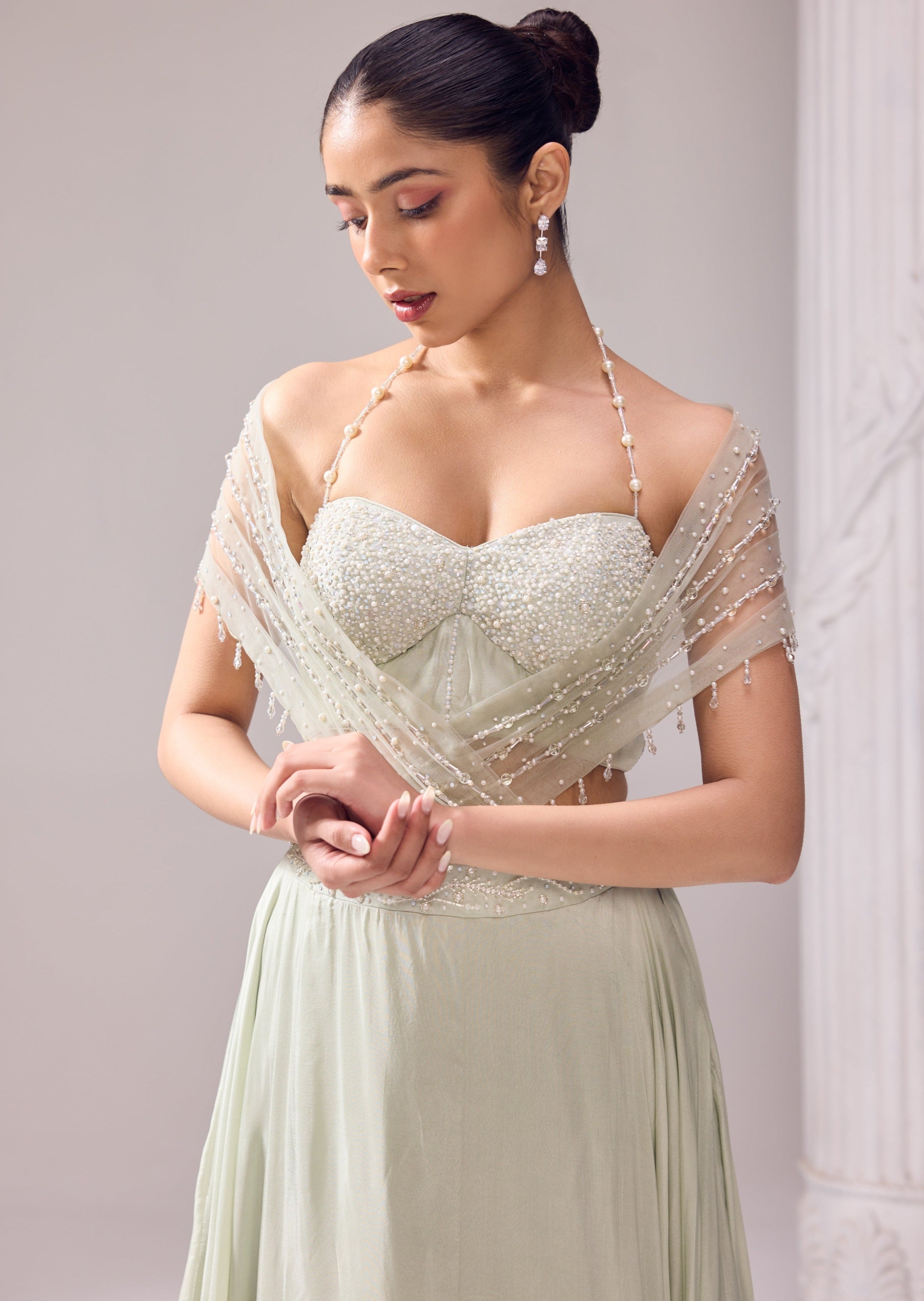 Austin Drape Lehenga Set