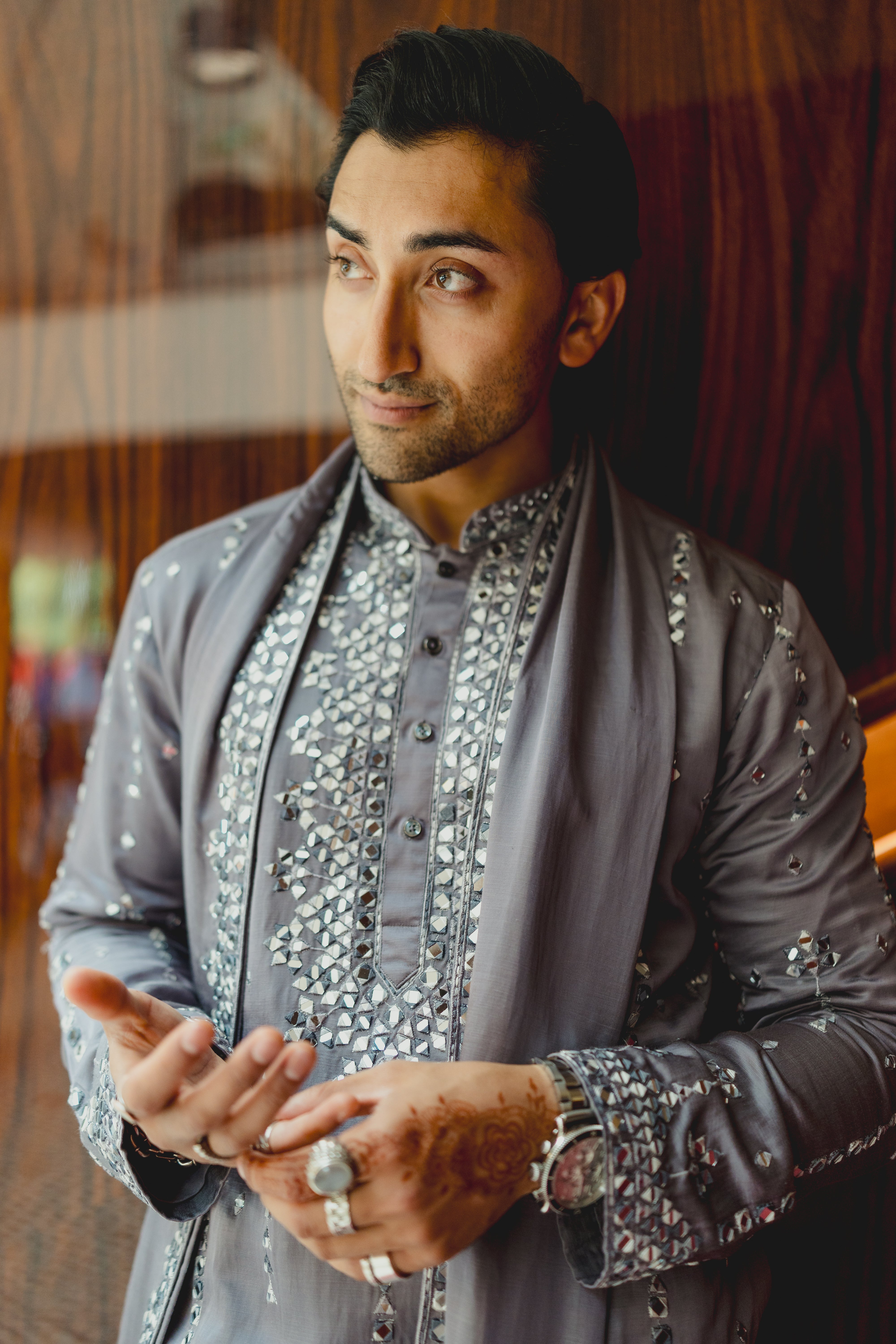 Nikhil's Haldi Mirrorwork Kurta Set