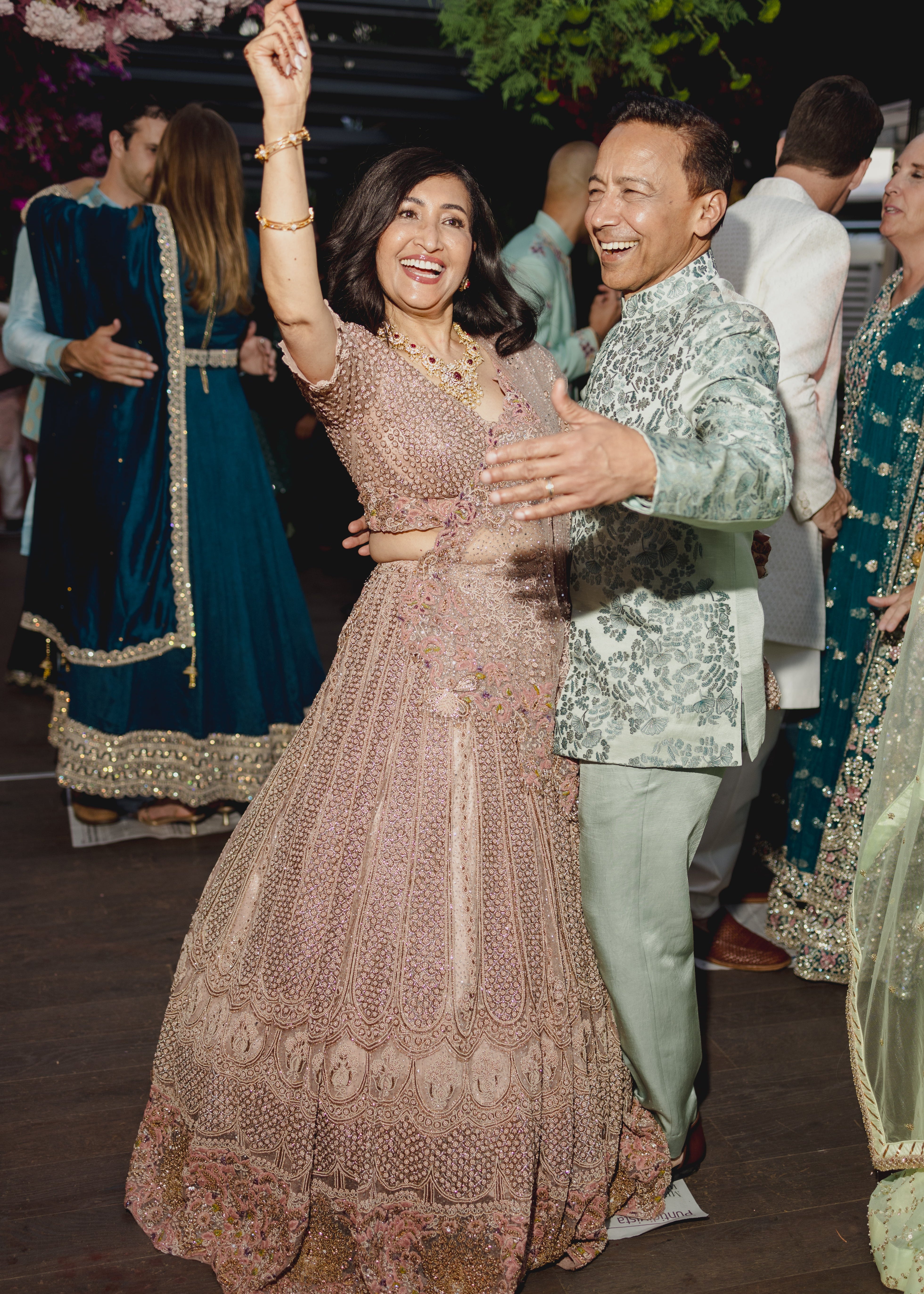 Mother-of-the-Bride Sangeet Lehenga Set