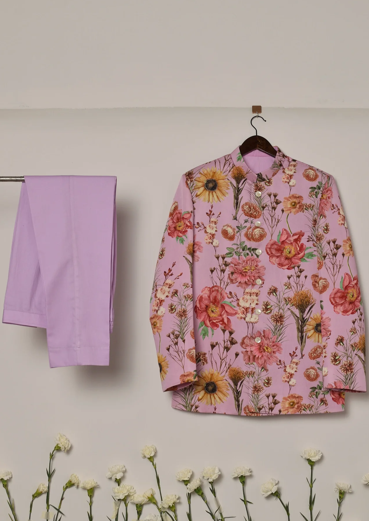 Lilac Roma Bandhgala