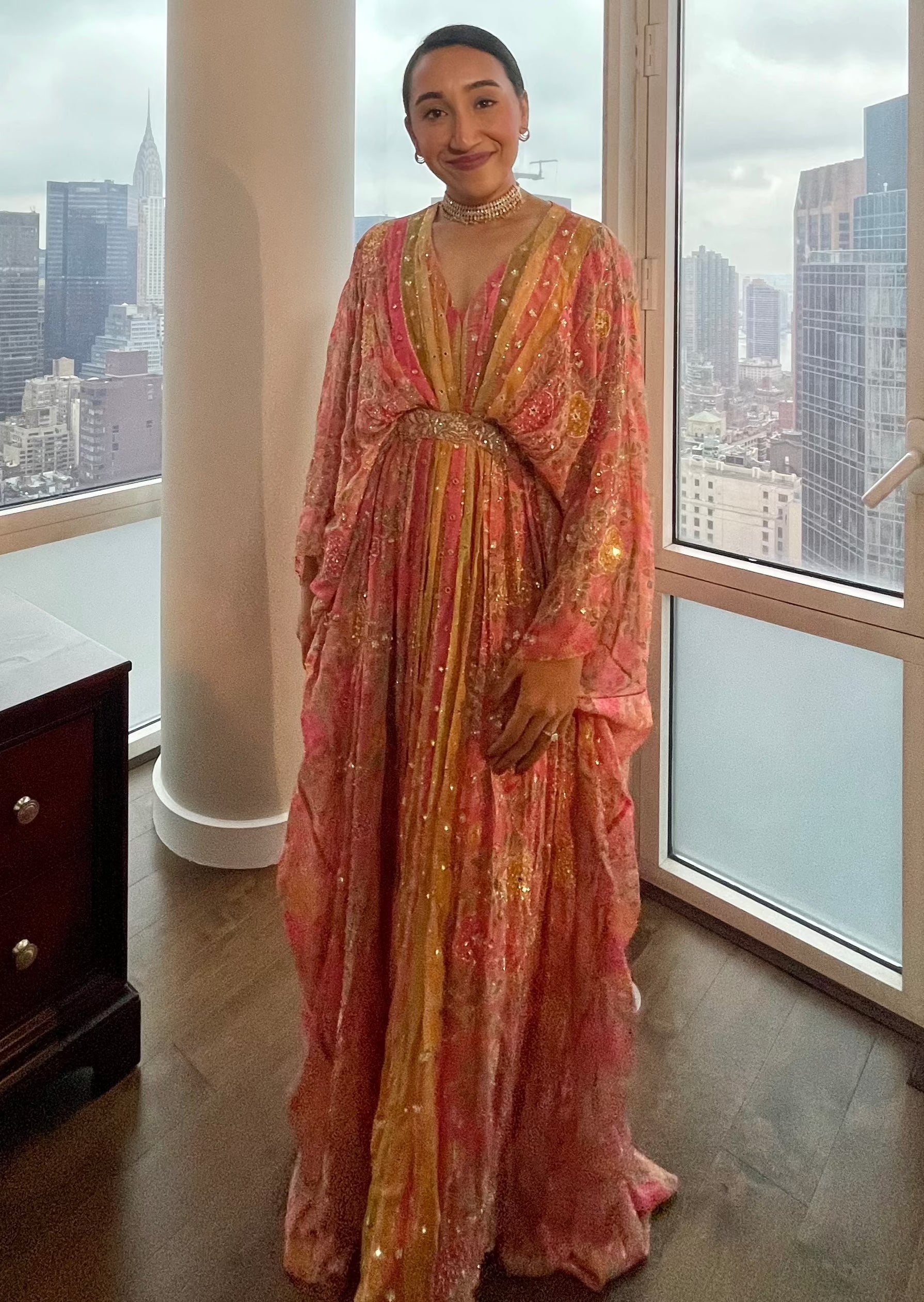 Cherry Blossom Kaftan Set