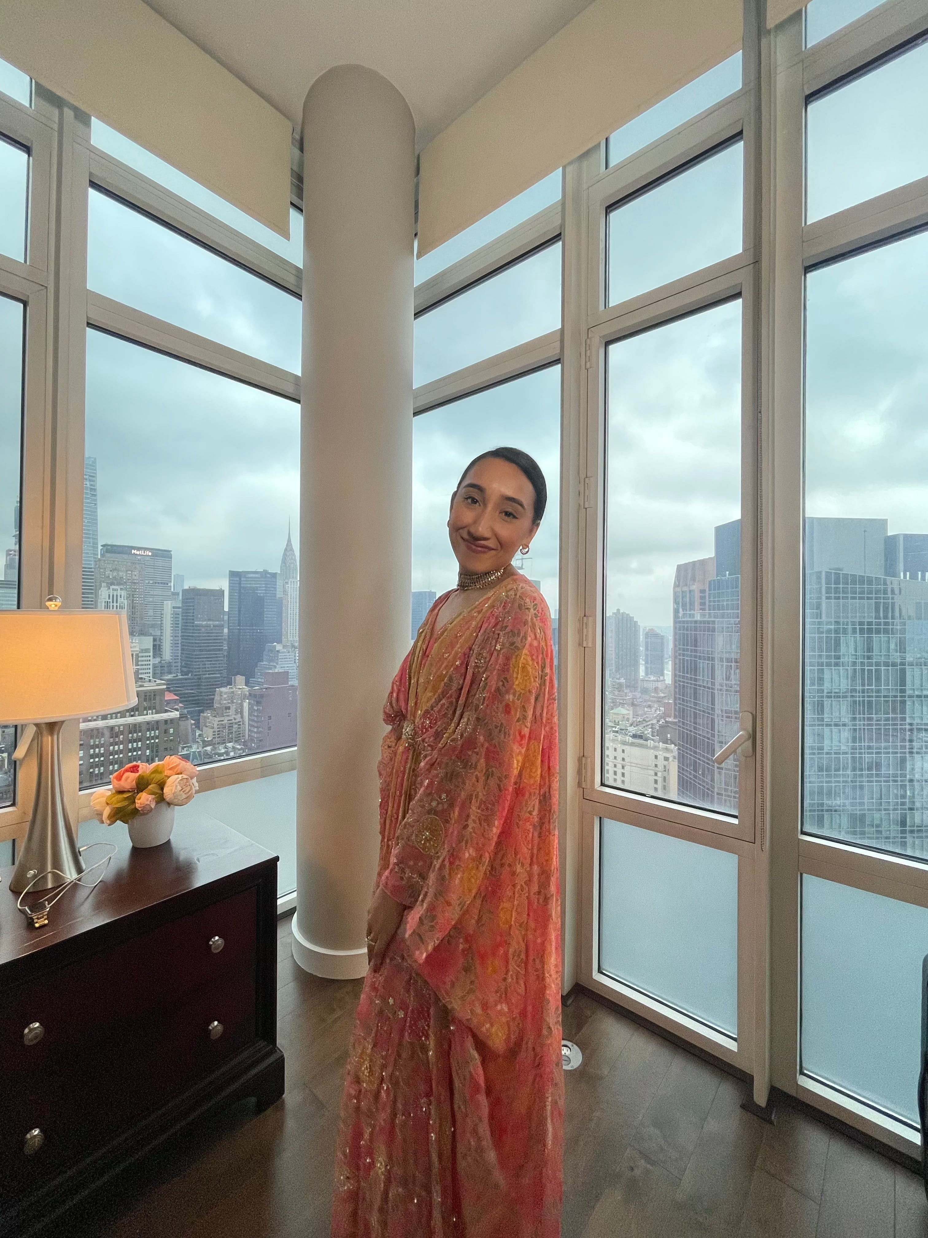 Cherry Blossom Kaftan Set