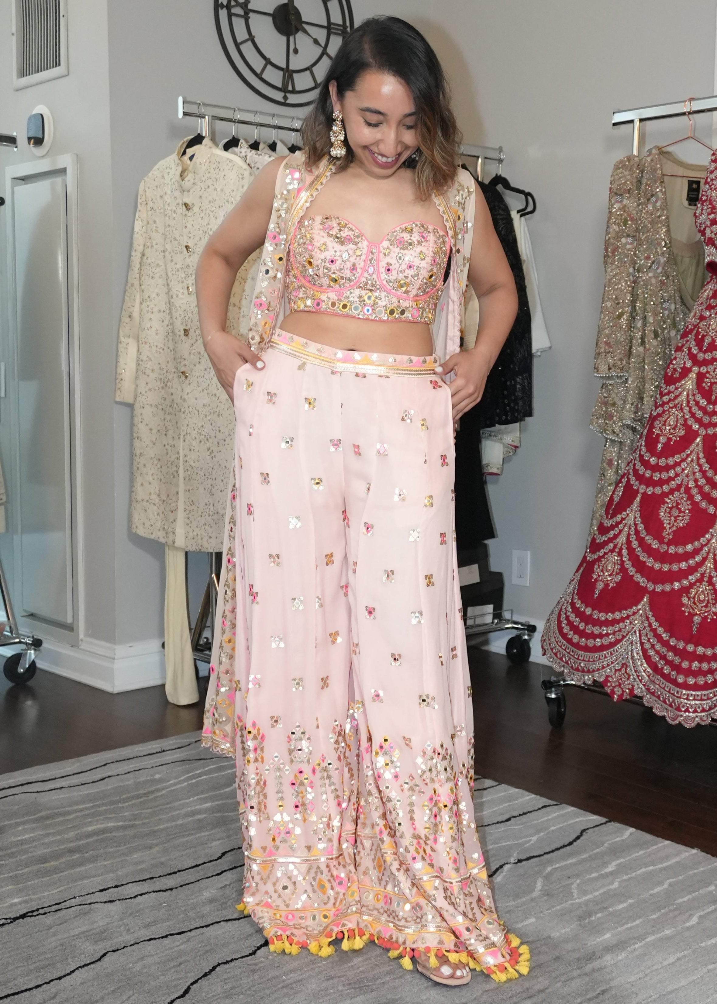 Ira Bustier with Flared Pants