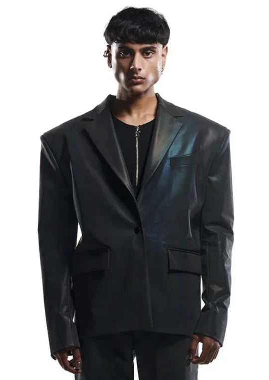 Black Reflective Blazer
