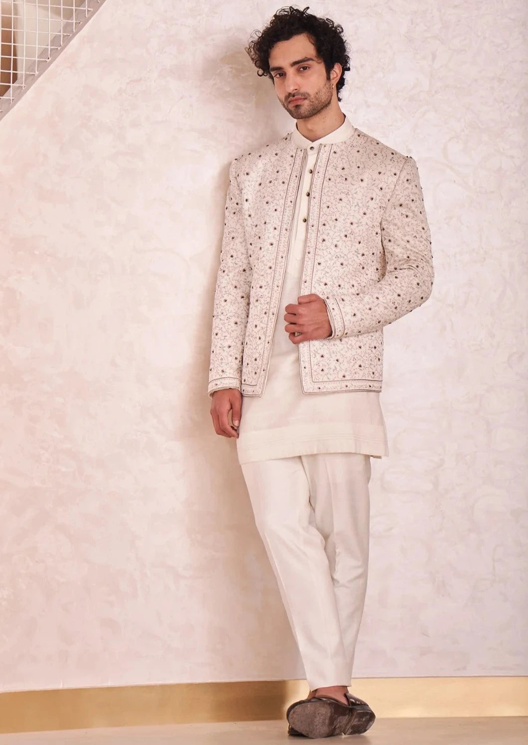 Ivory Short Jacket Set