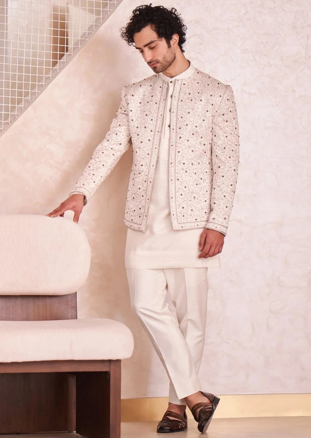 Ivory Short Jacket Set