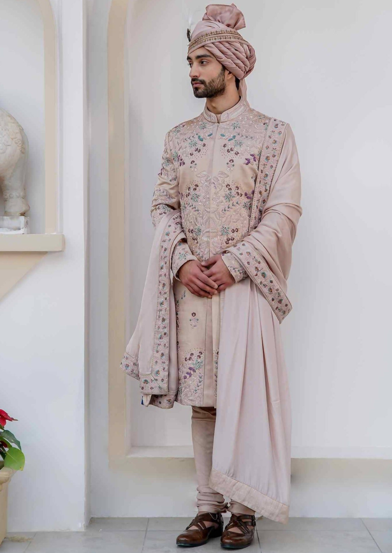 Blush Sherwani Set