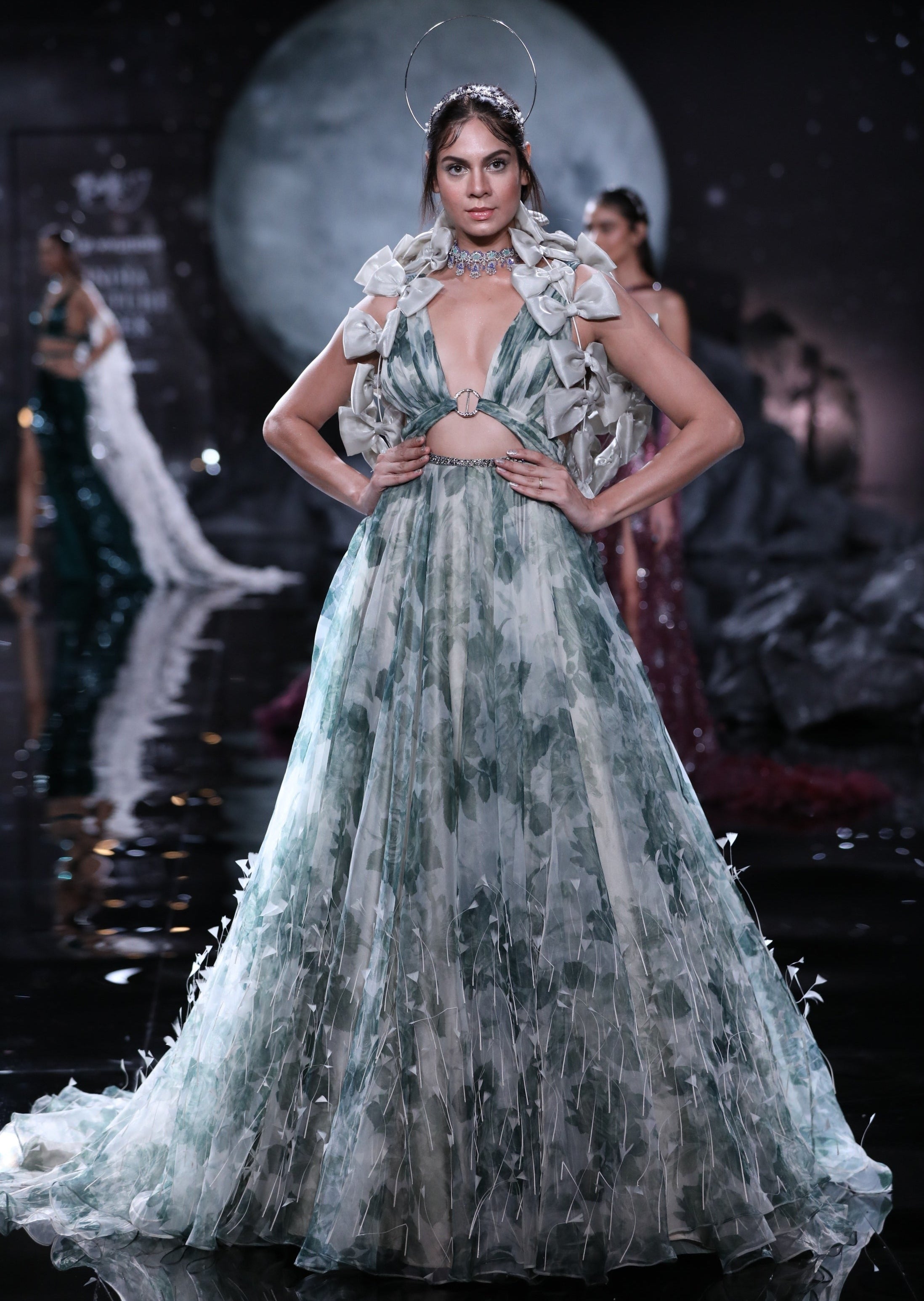 Cassia Ruched Bodice Gown