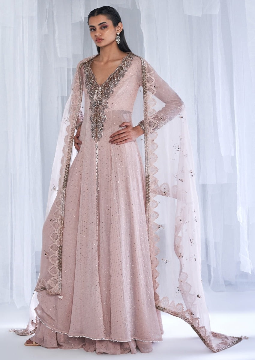Daisy Dew Ivory Chiffon Sharara Set