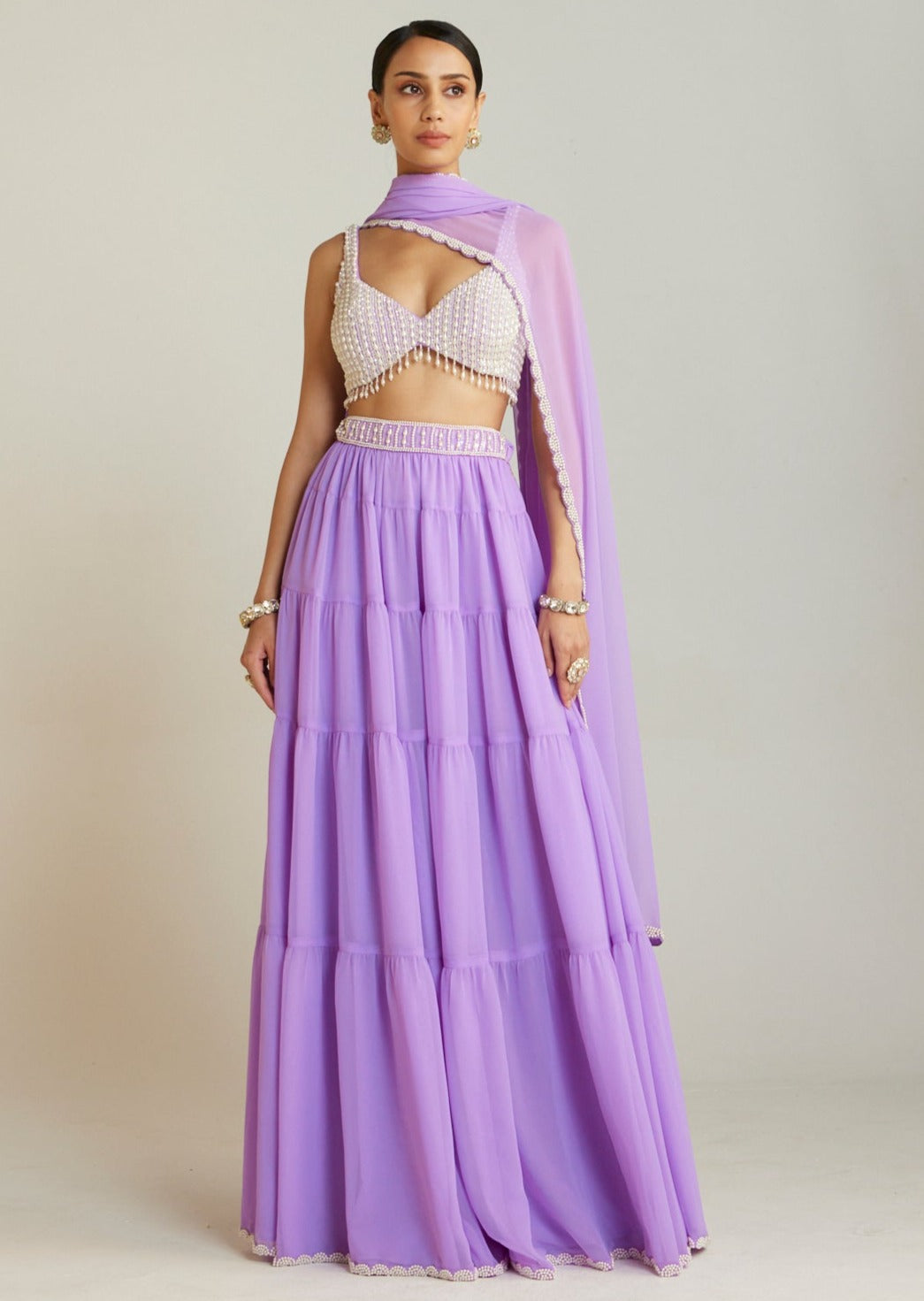 Lilac Sharara Set