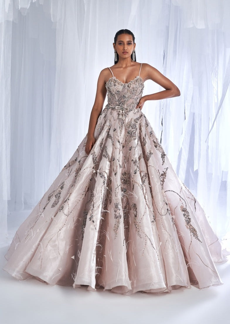 Hannah Silk Organza Gown