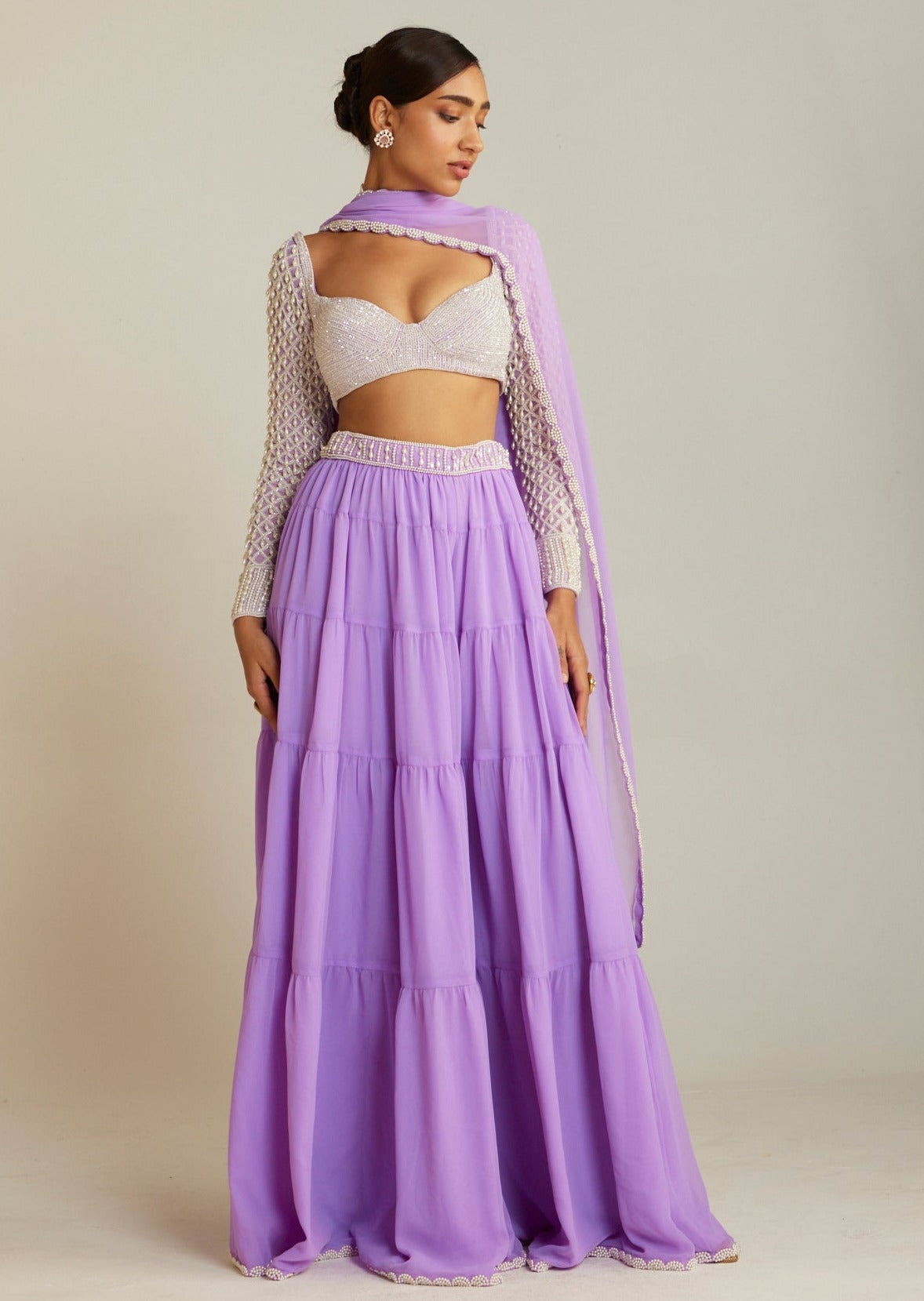 Lilac Sharara Set
