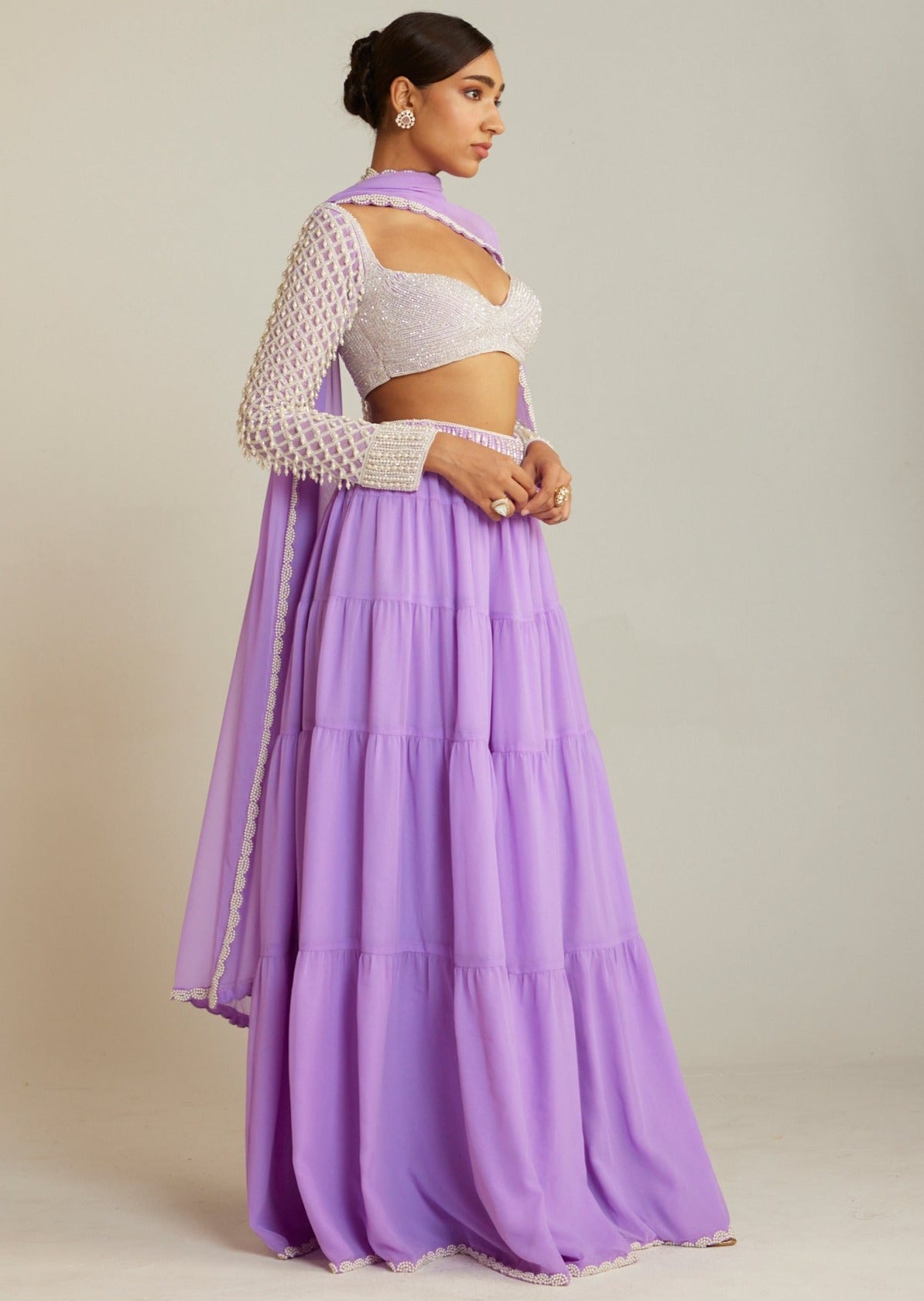 Lilac Sharara Set