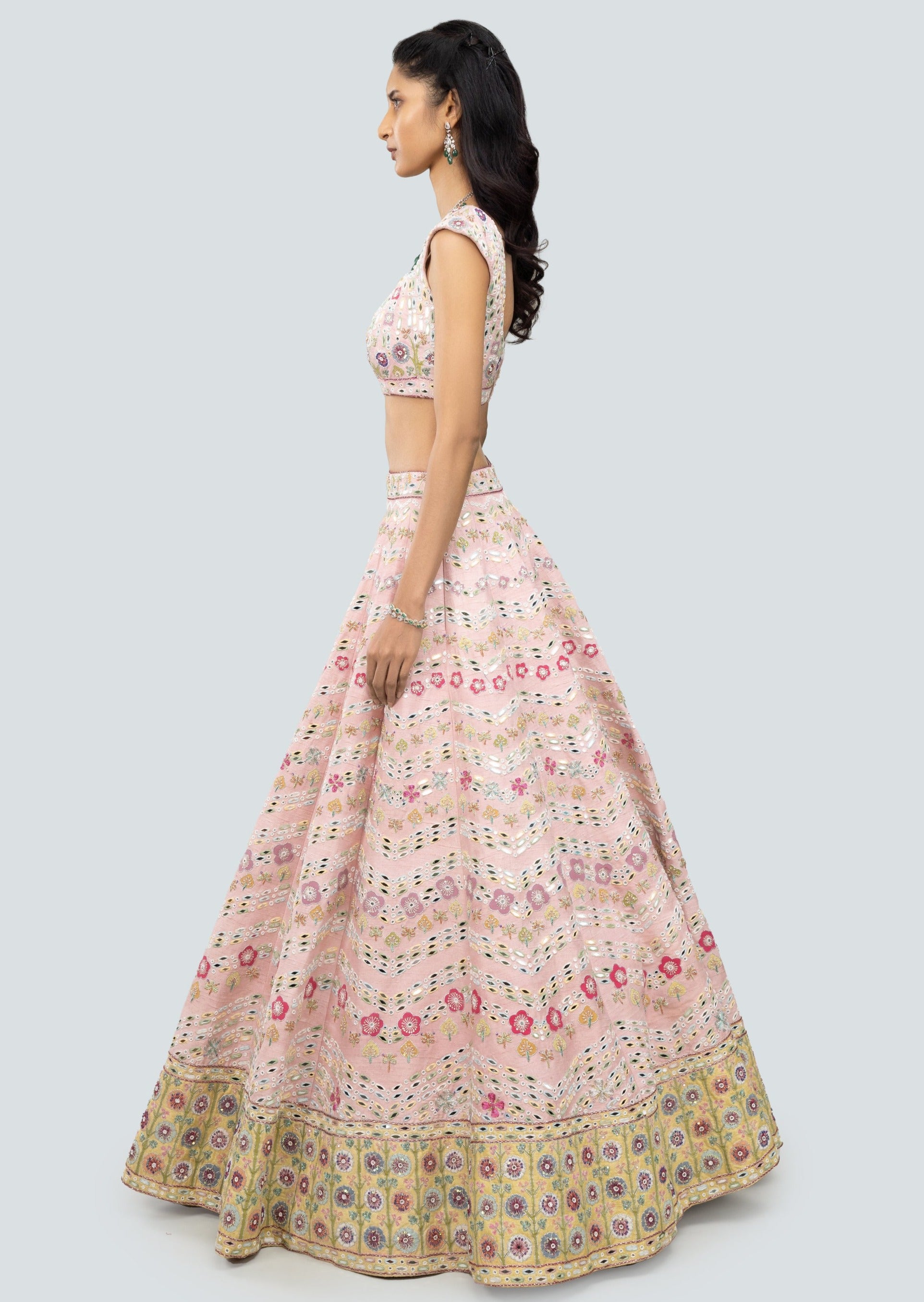 Naznin Pink Lehenga Set