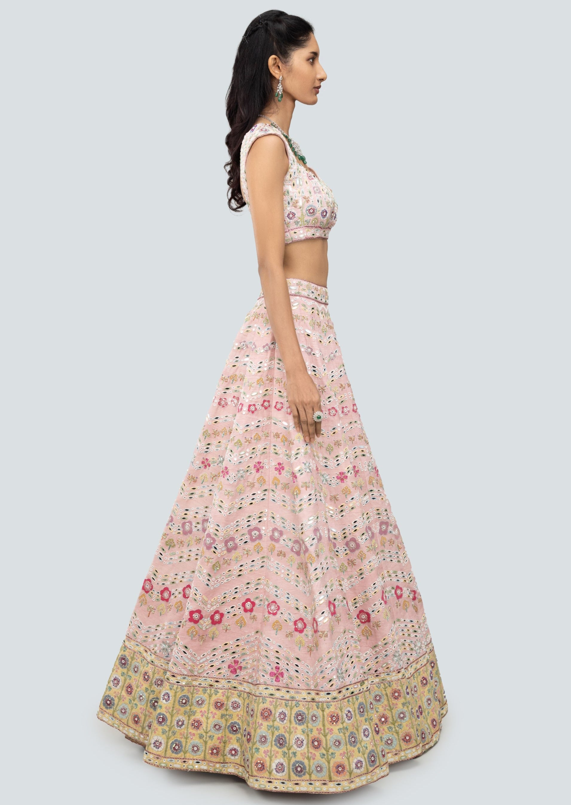Naznin Pink Lehenga Set