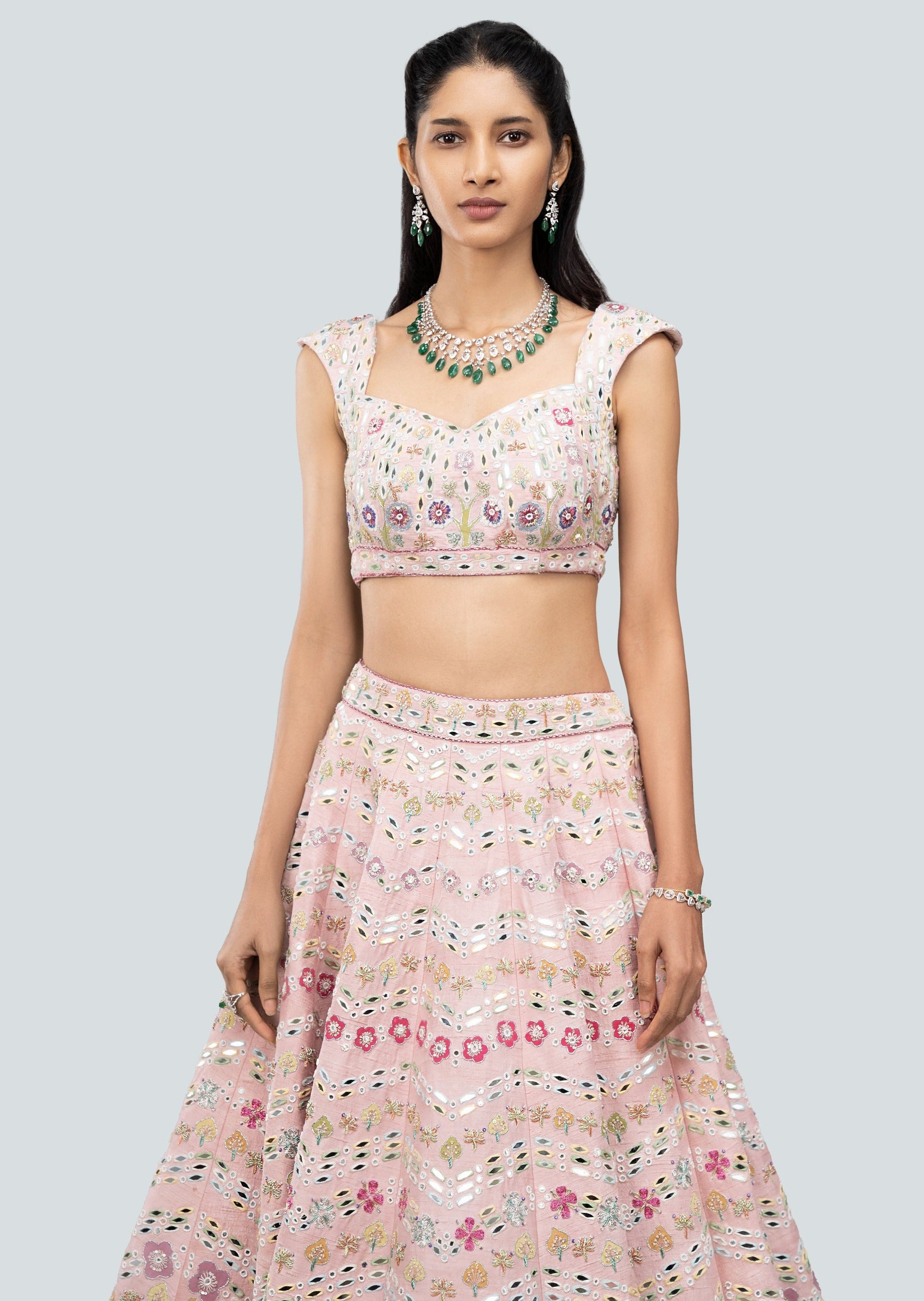 Naznin Pink Lehenga Set