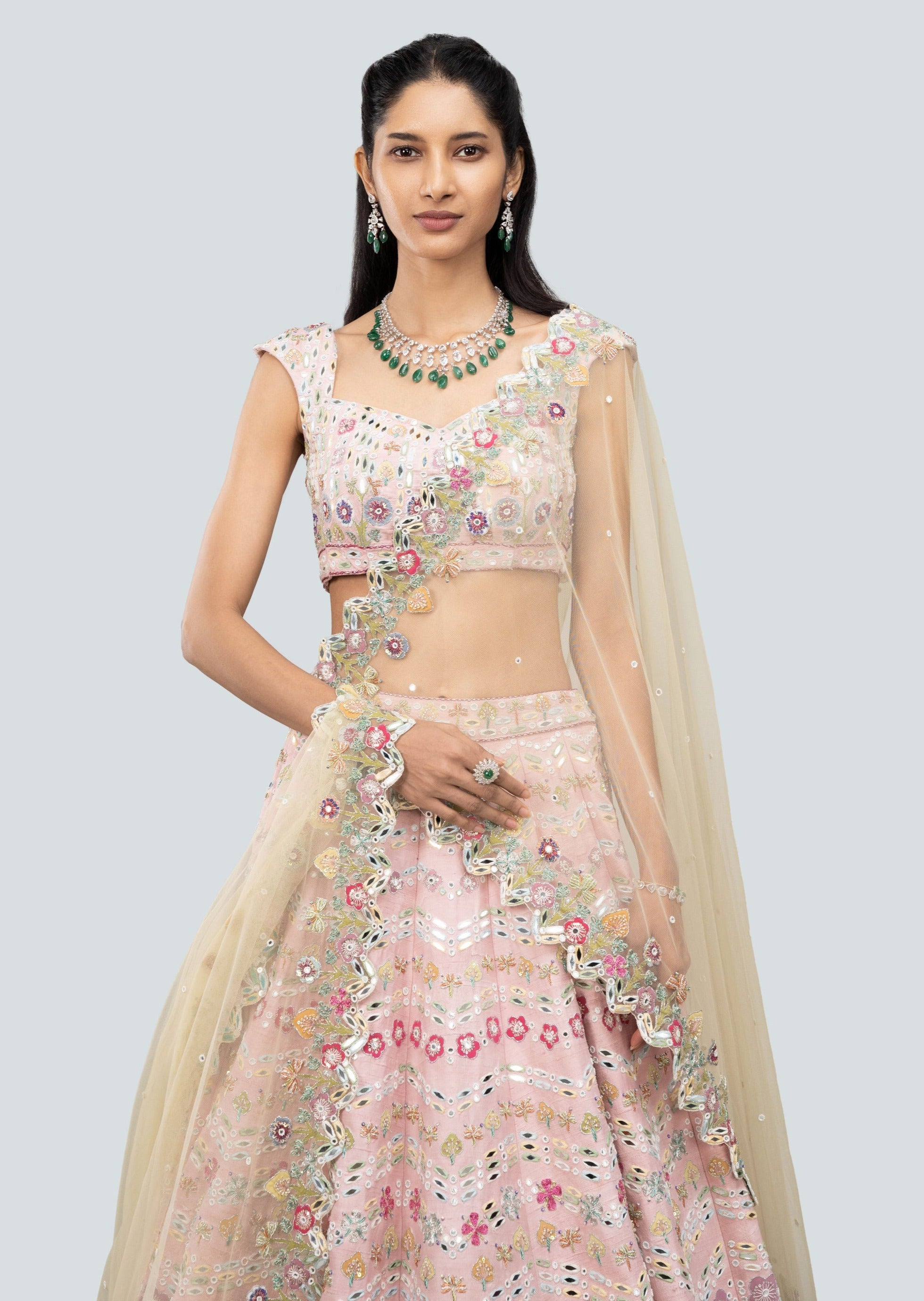 Naznin Pink Lehenga Set