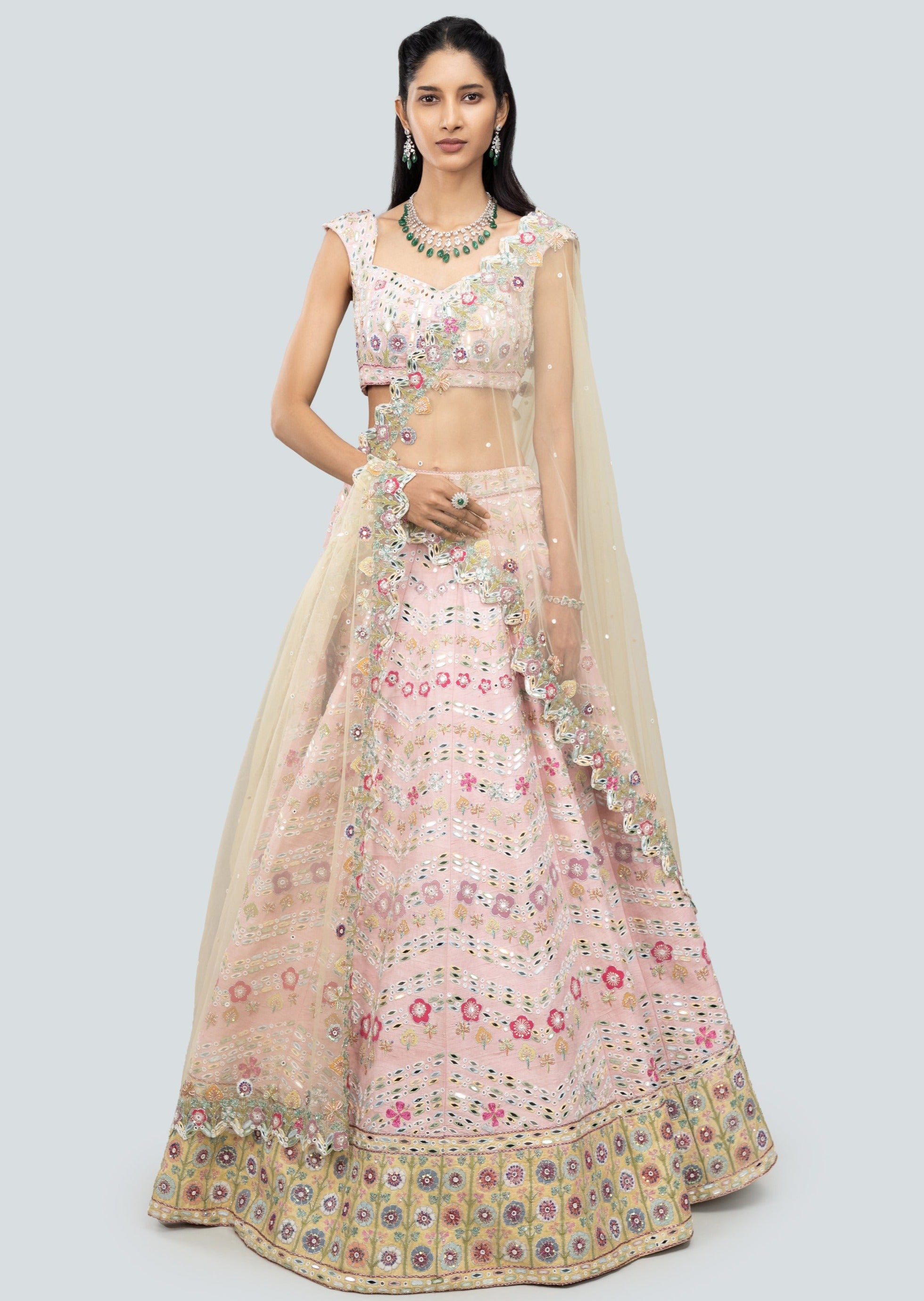 Naznin Pink Lehenga Set