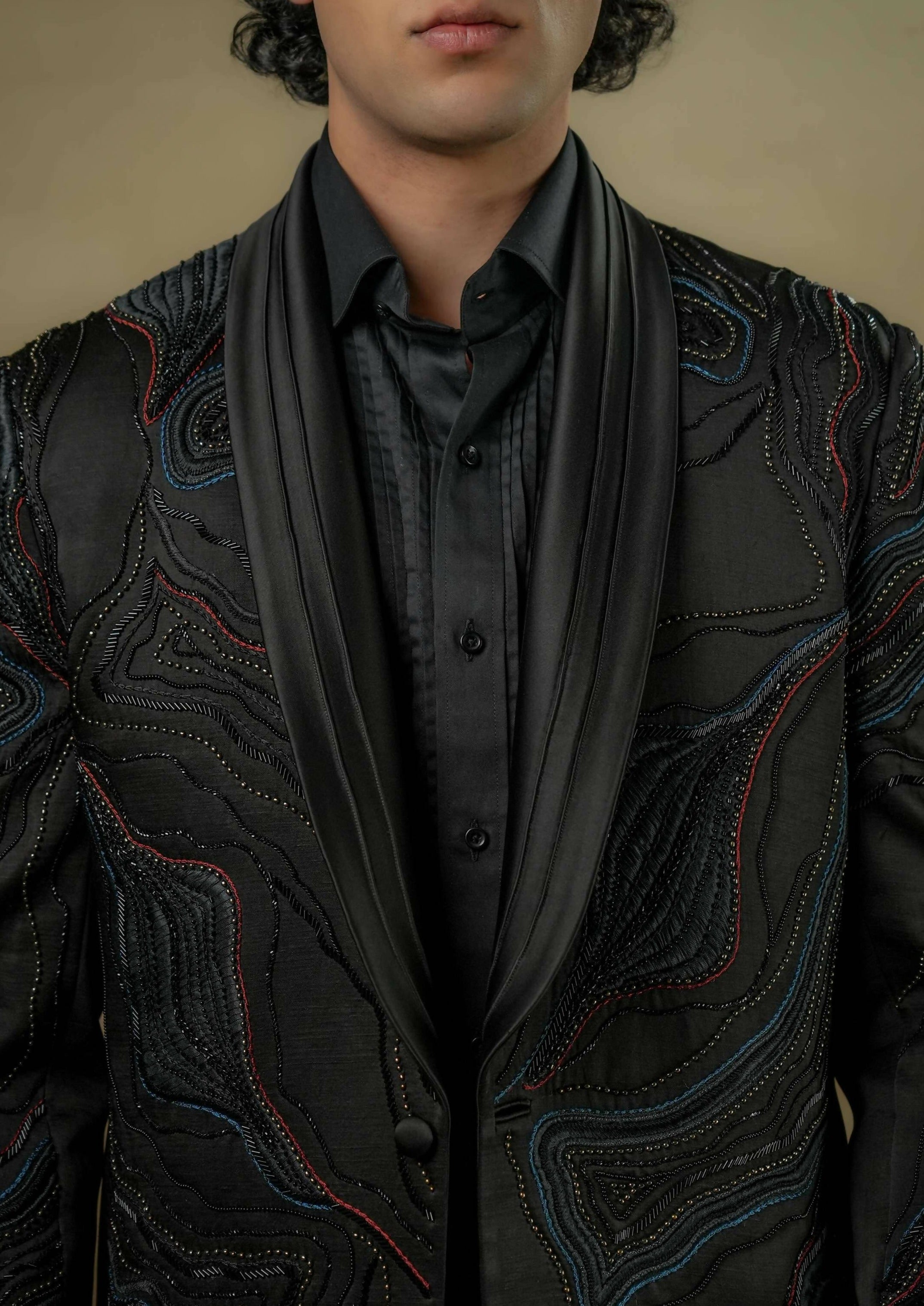 Coal Black Tuxedo Set