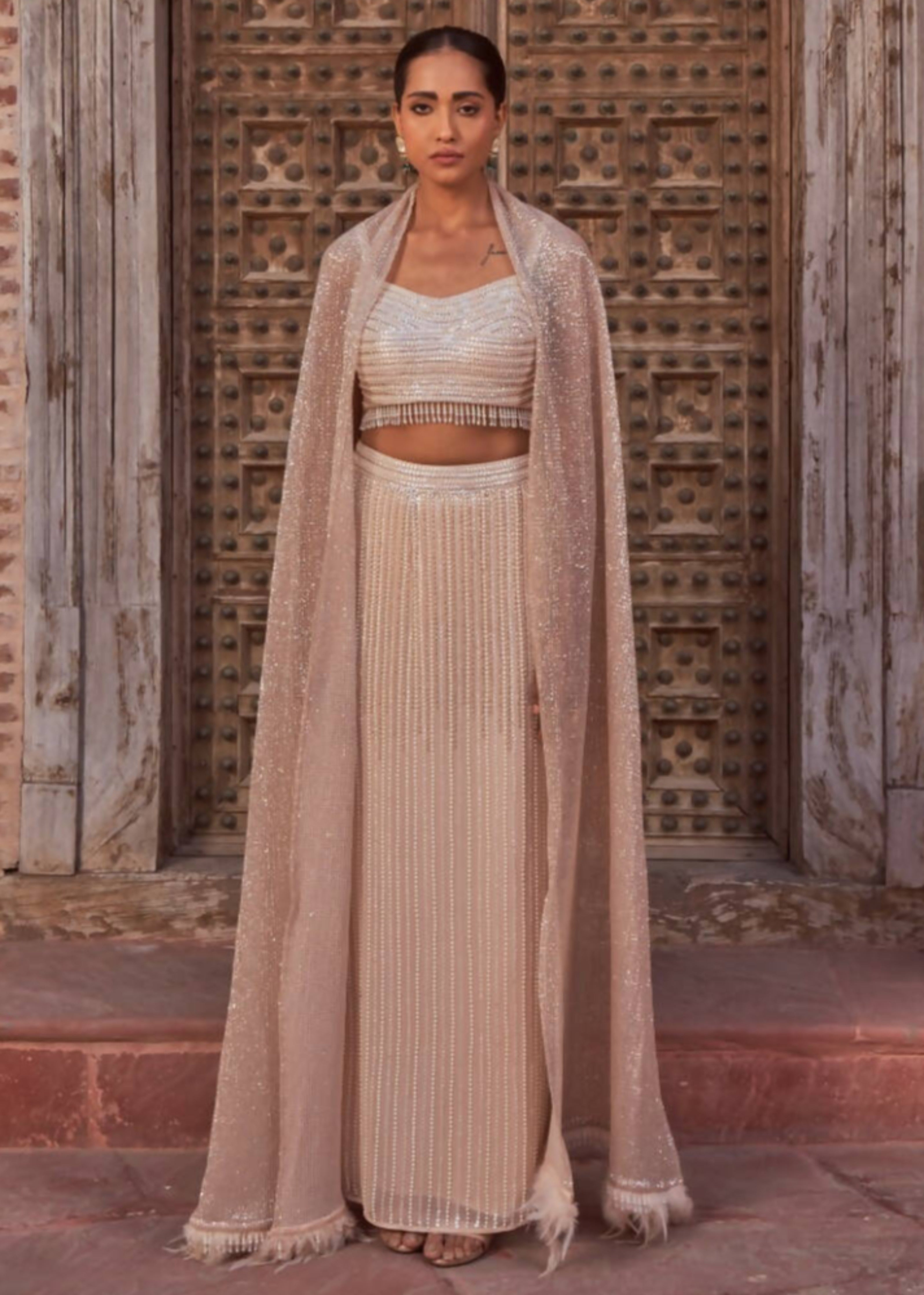 Champagne Ujwal Utsaav Lehenga Set