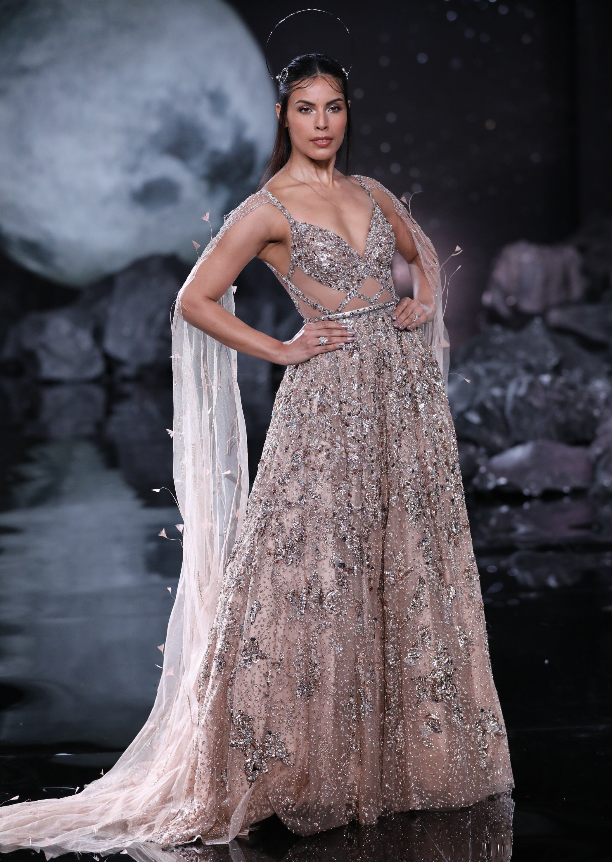 Althea Shimmer Sprinkle Anarkali Set