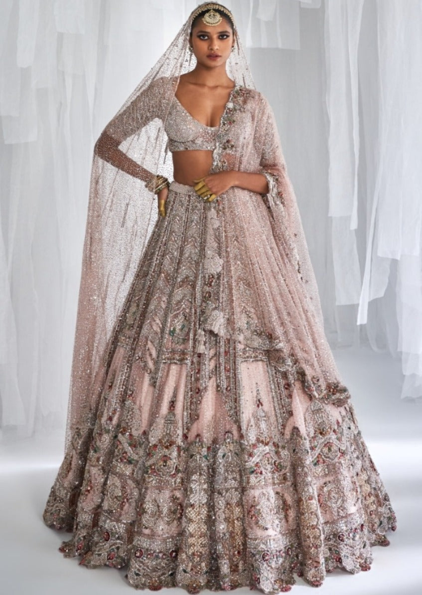 Alyssa Shimmer Tulle Bridal Lehenga Set