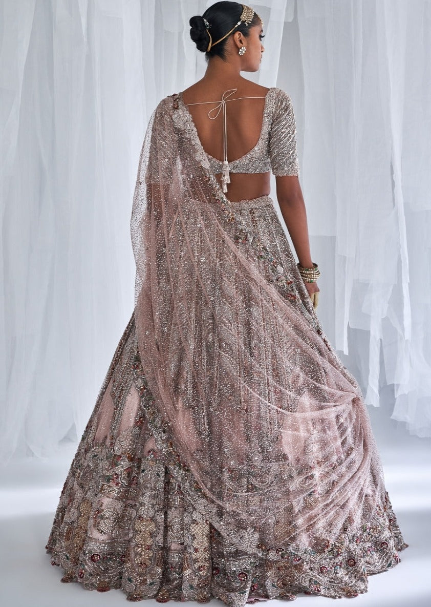 Alyssa Shimmer Tulle Bridal Lehenga Set