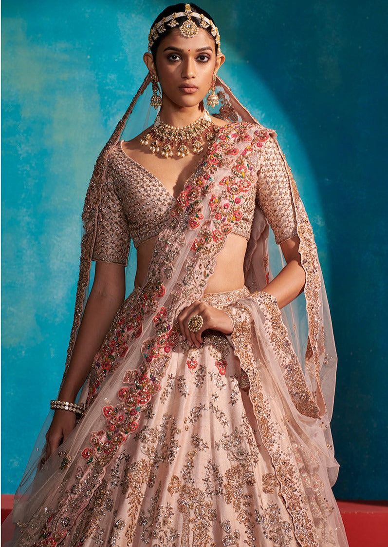 Etta Seashell Floral Garden Bridal Lehenga Set