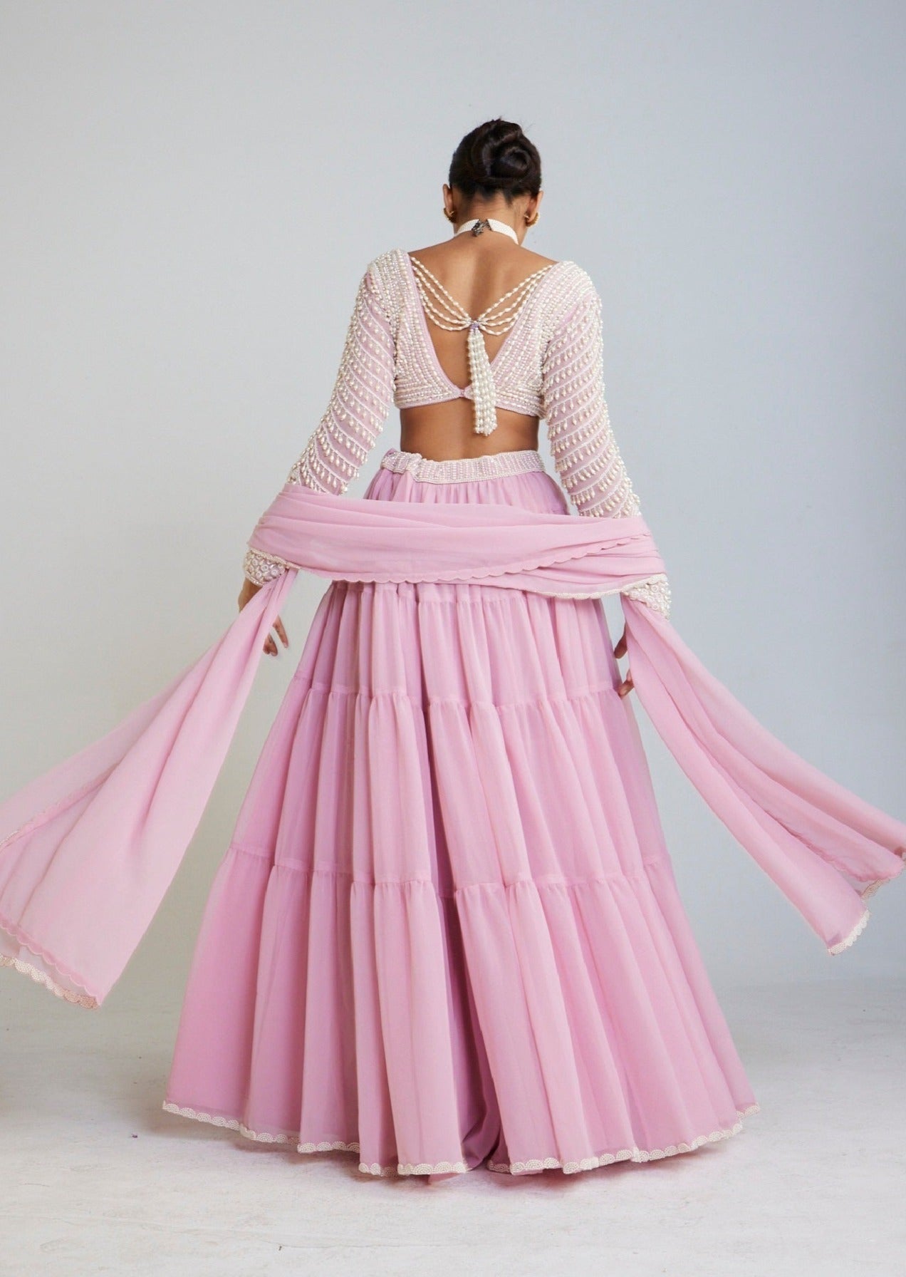 Powder Pink Sharara Set