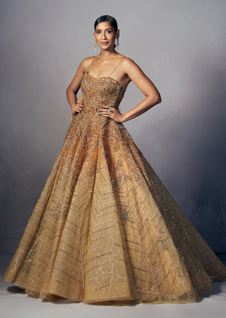 Helena Shimmer Tulle Ball Gown