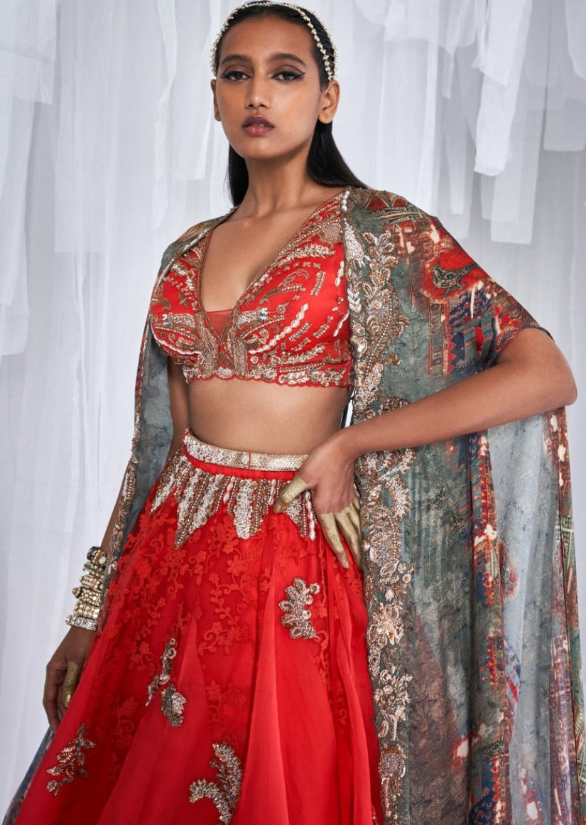 Jazz Silk Organza Lehenga