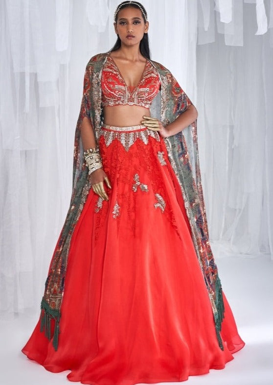 Jazz Silk Organza Lehenga