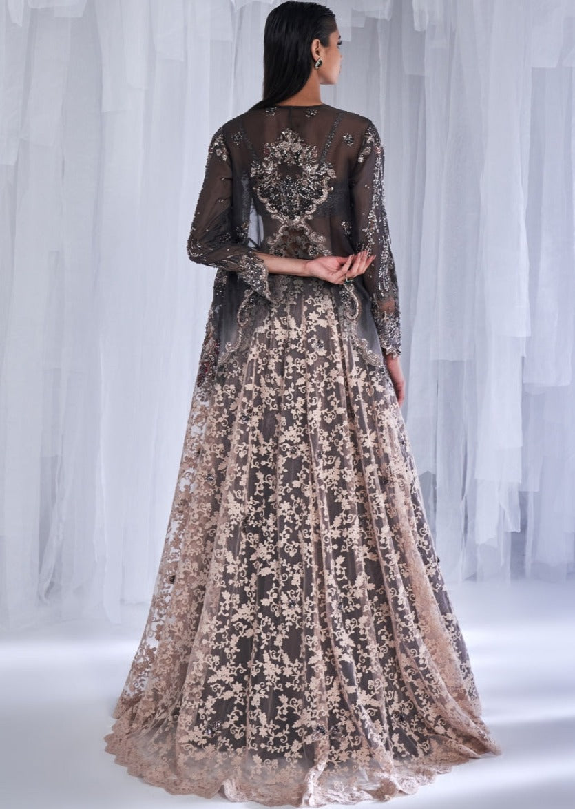 Kayla Ombre Organza Sharara Set