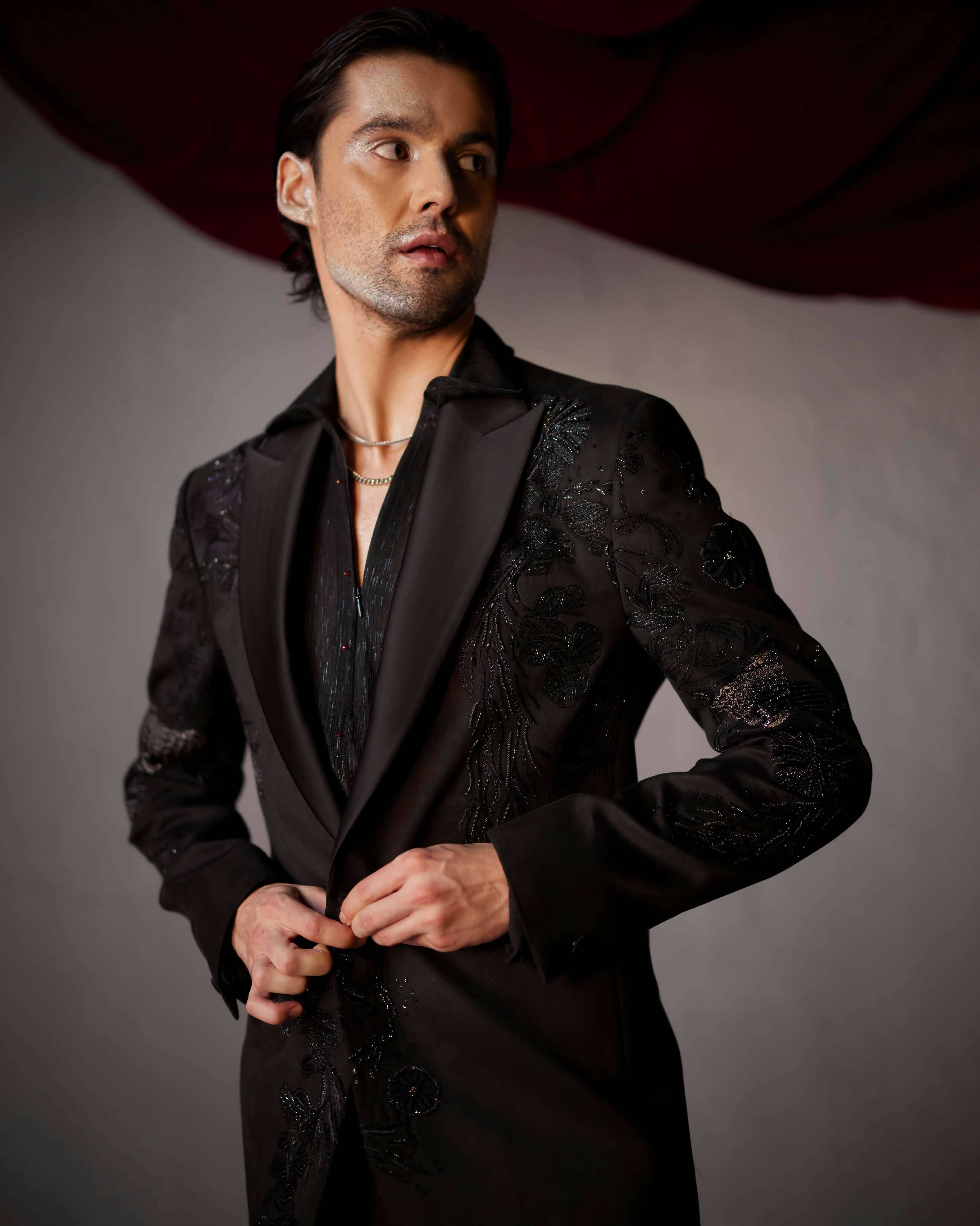 Pitch Black Tuxedo Set