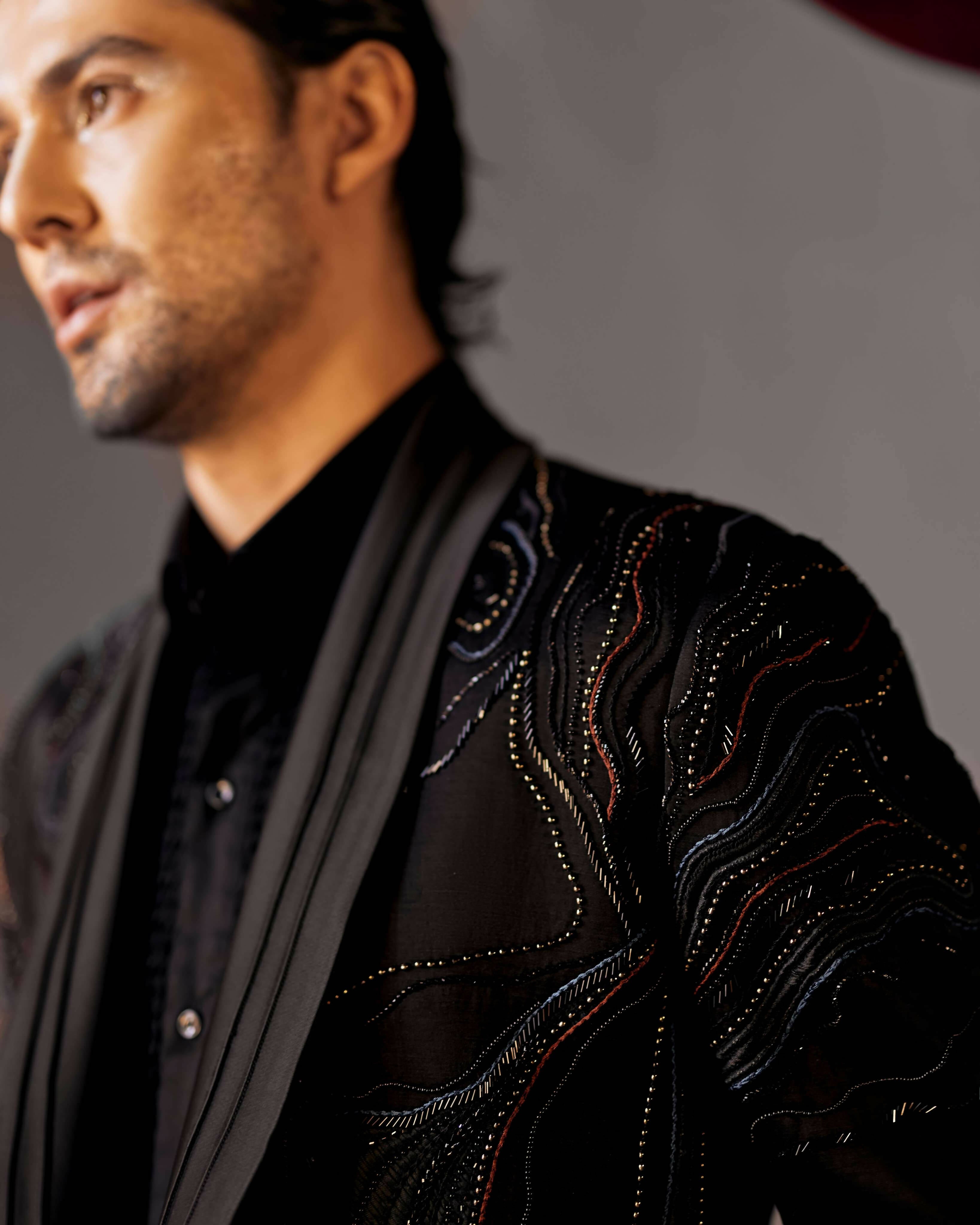 Coal Black Tuxedo Set