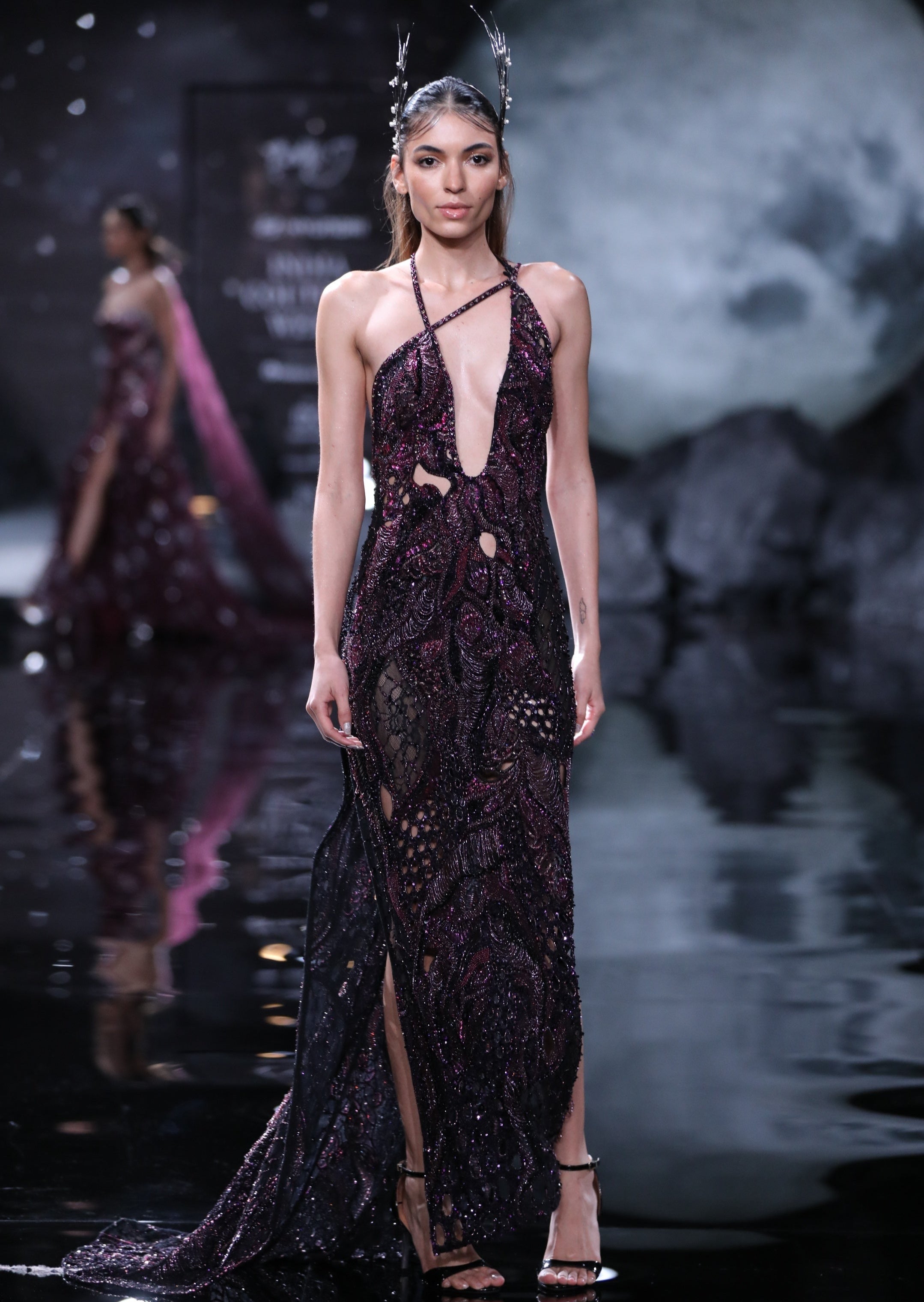 Iris Column Gown
