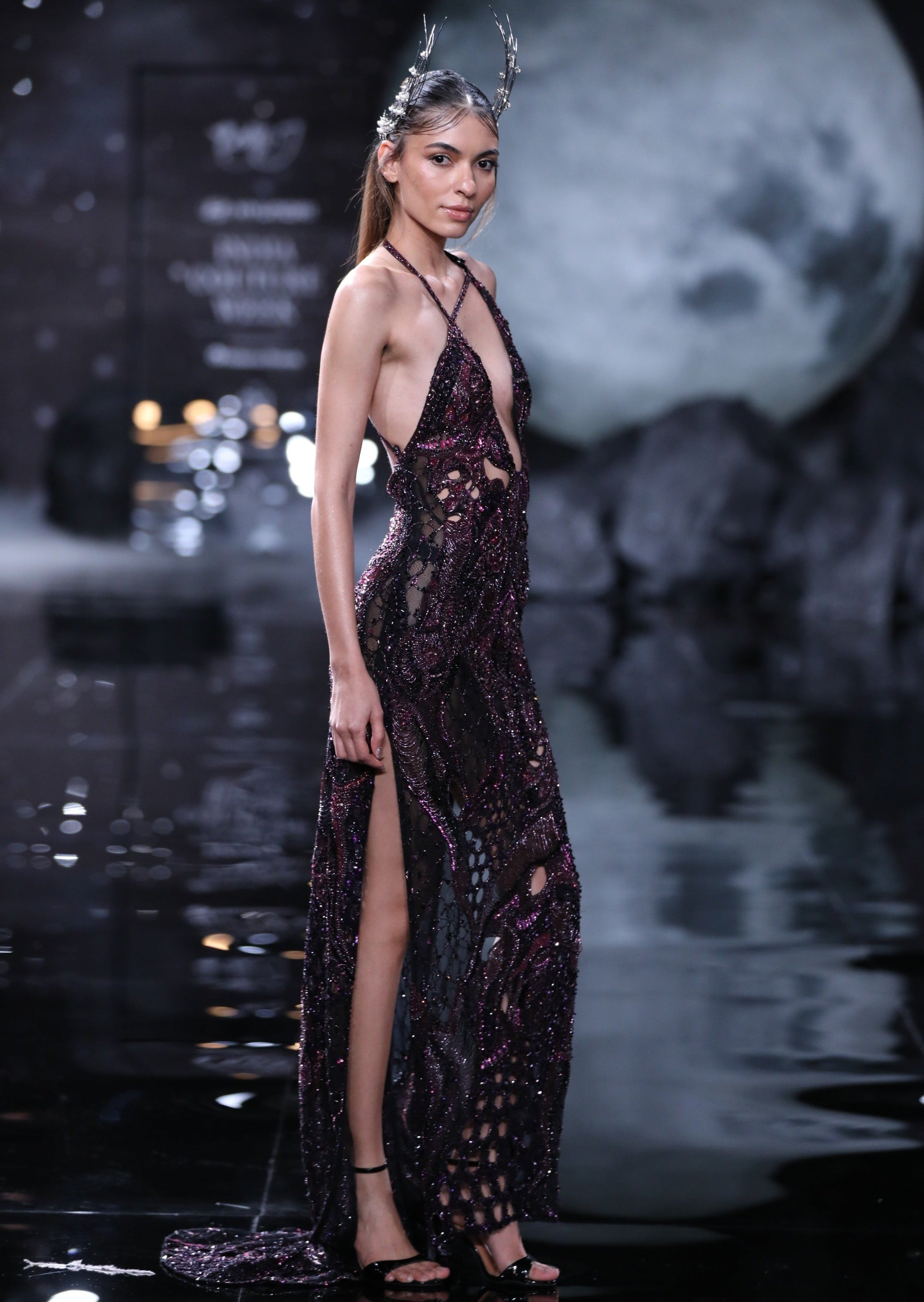 Iris Column Gown