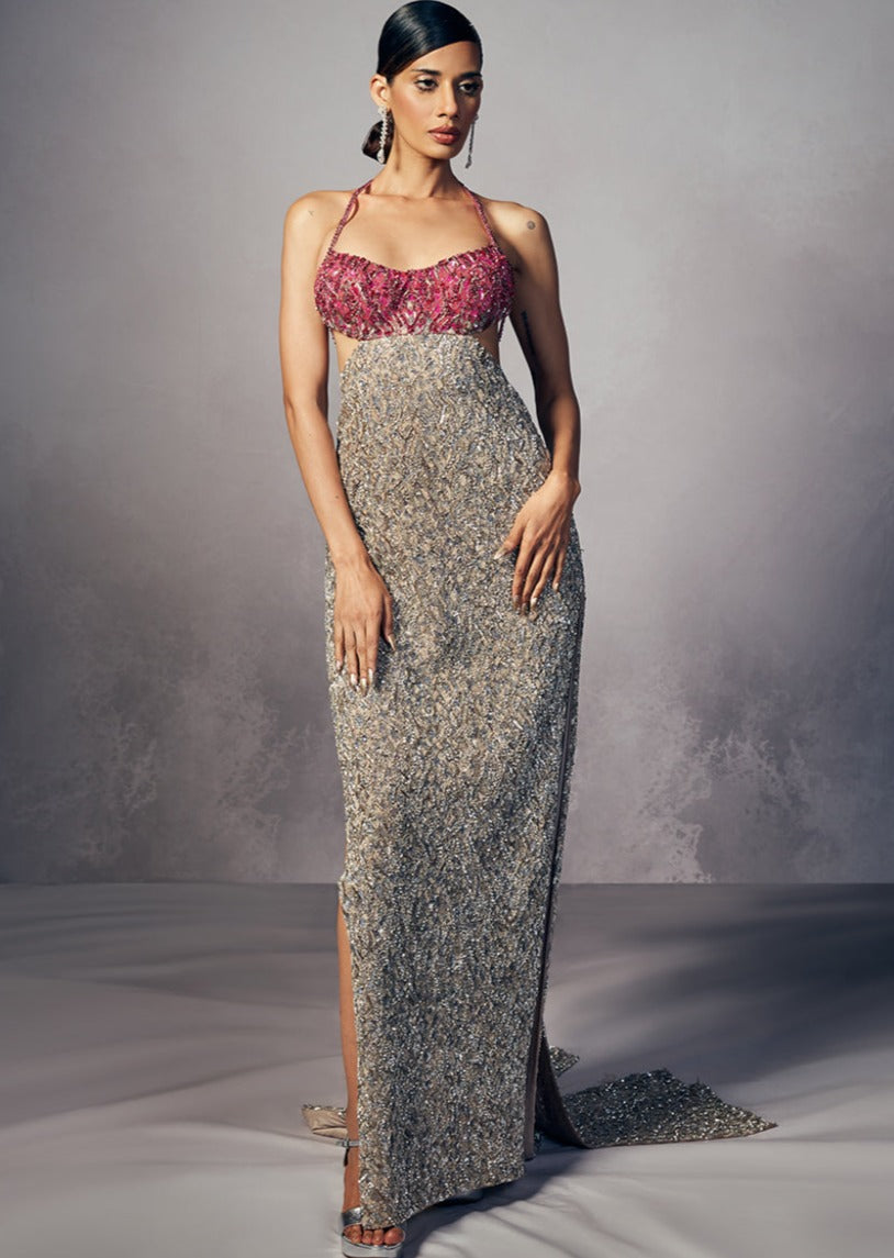 Cecile Bridal Column Gown