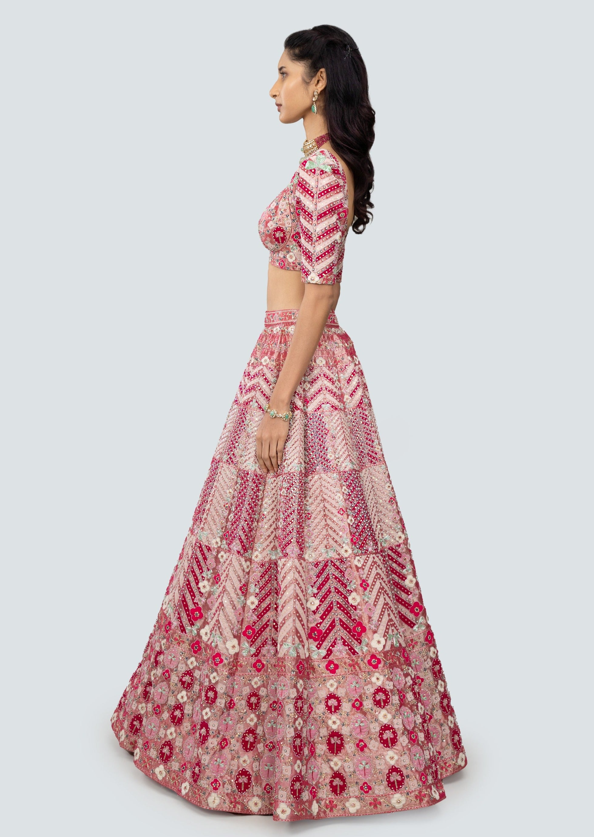 Ziba Pink Lehenga Set
