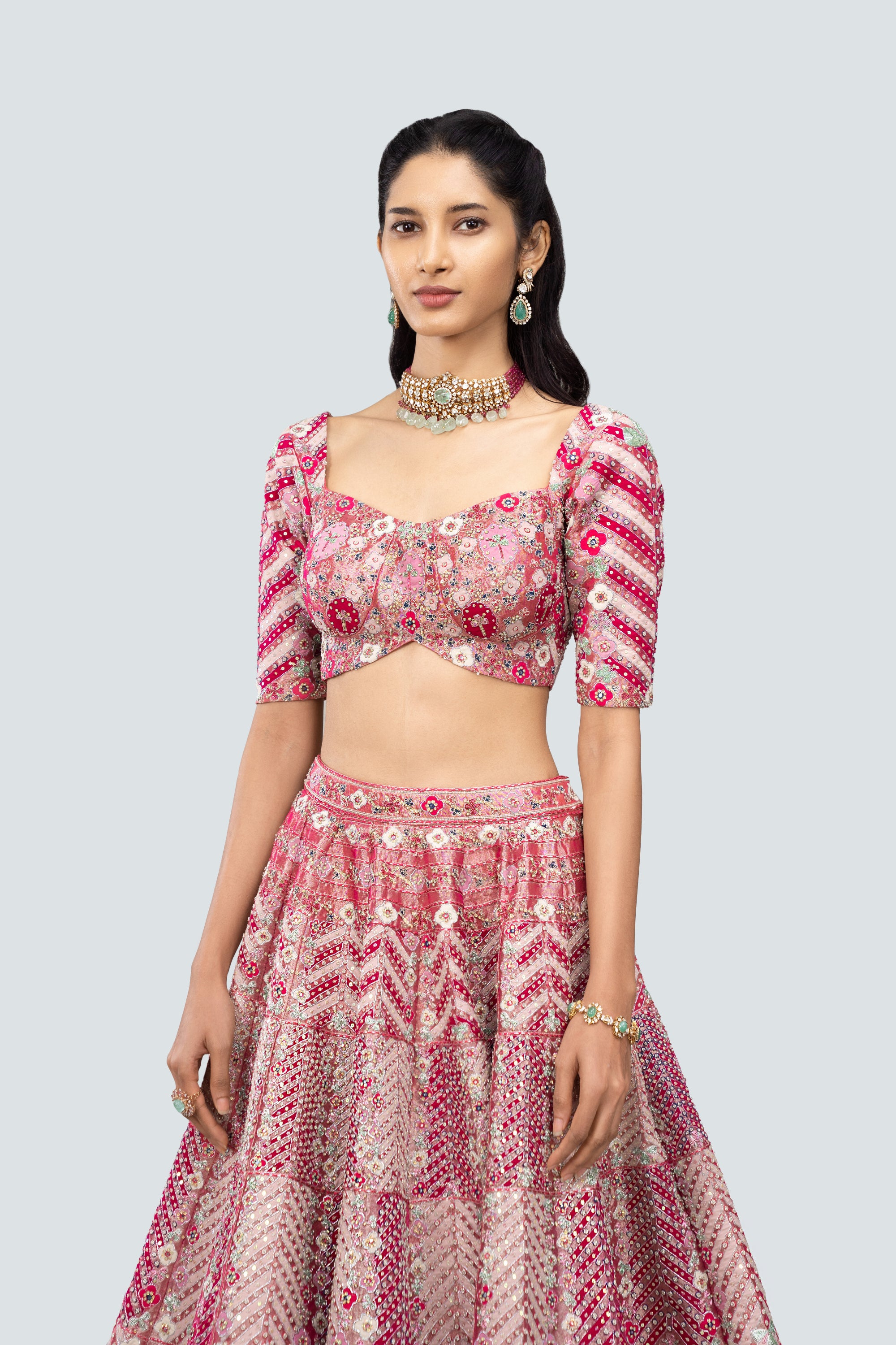 Ziba Pink Lehenga Set