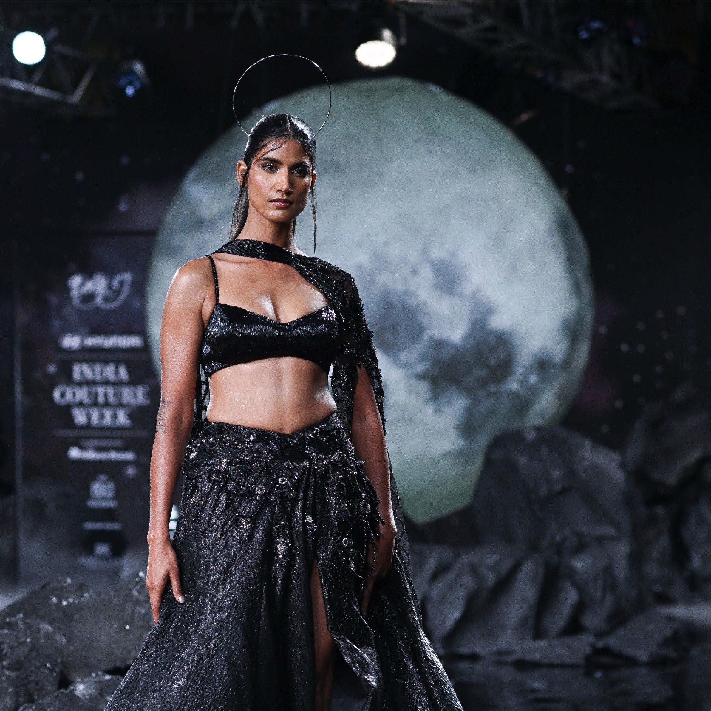 Larisa Lurex Weave Lehenga Set