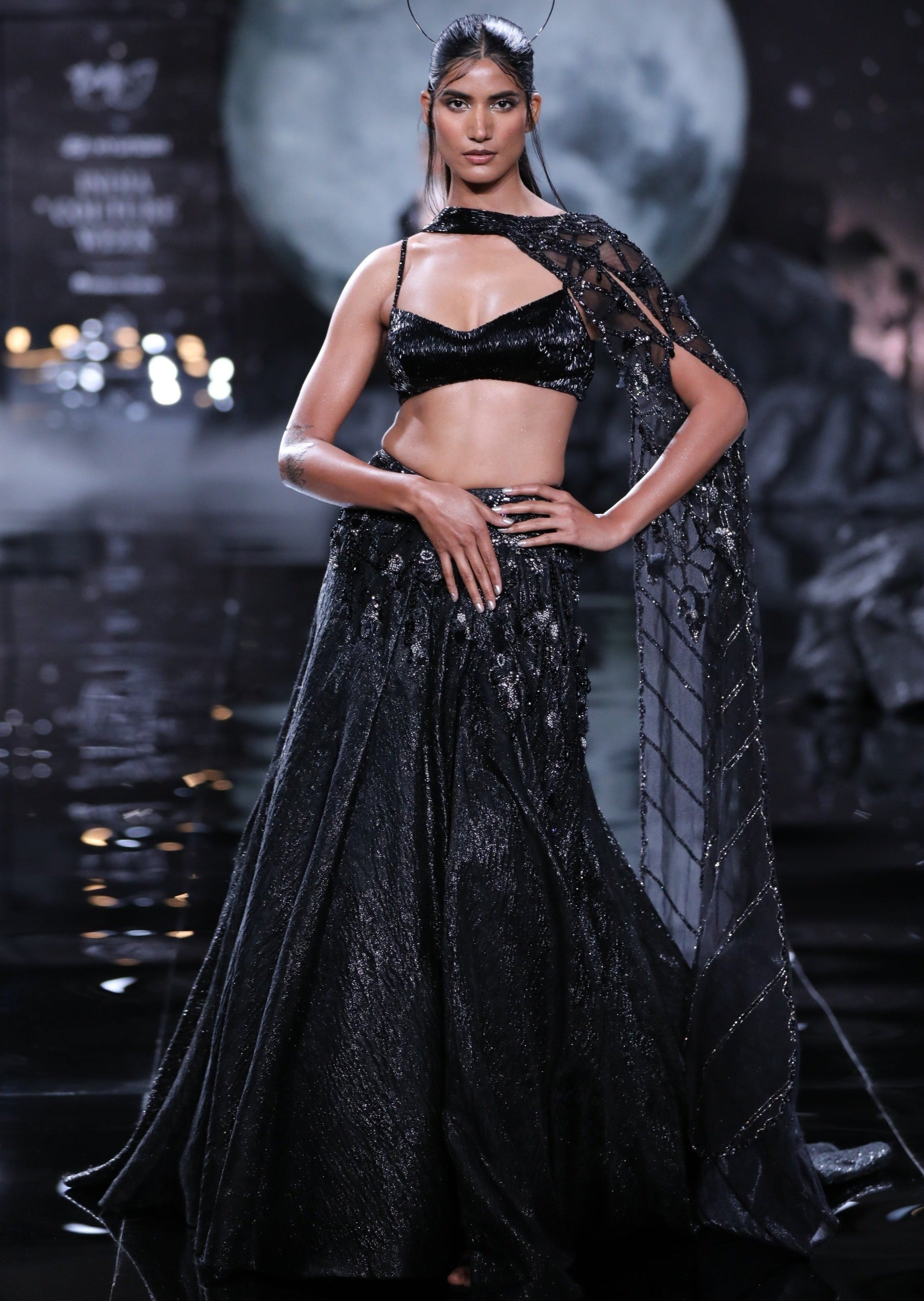 Larisa Lurex Weave Lehenga Set