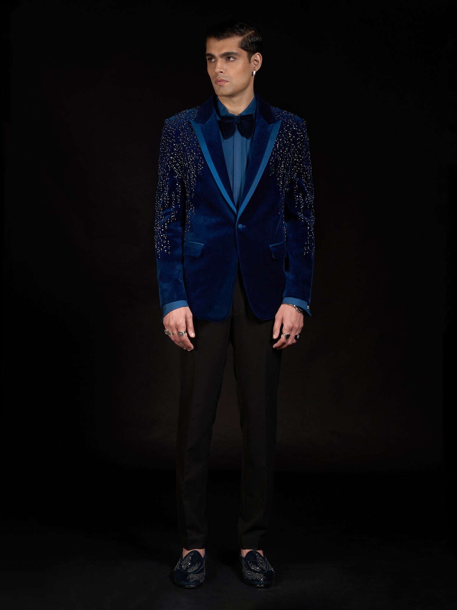 Sapphire Stellar Tuxedo Set