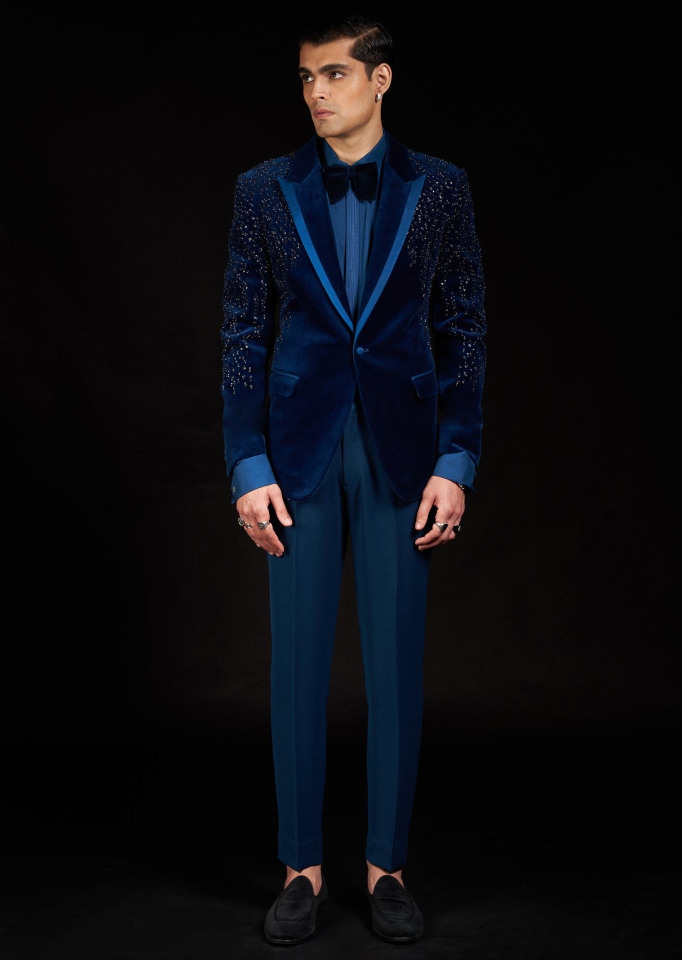 Sapphire Stellar Tuxedo Set