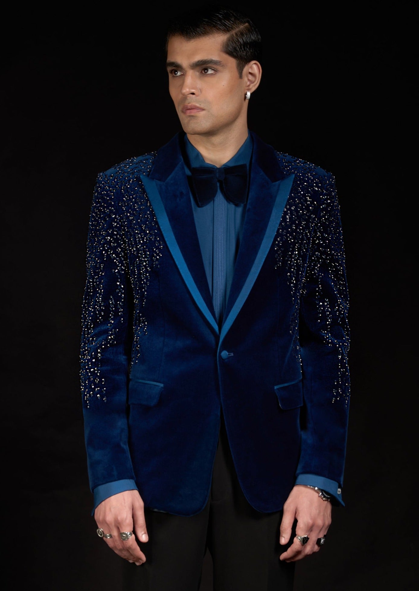 Sapphire Stellar Tuxedo Set