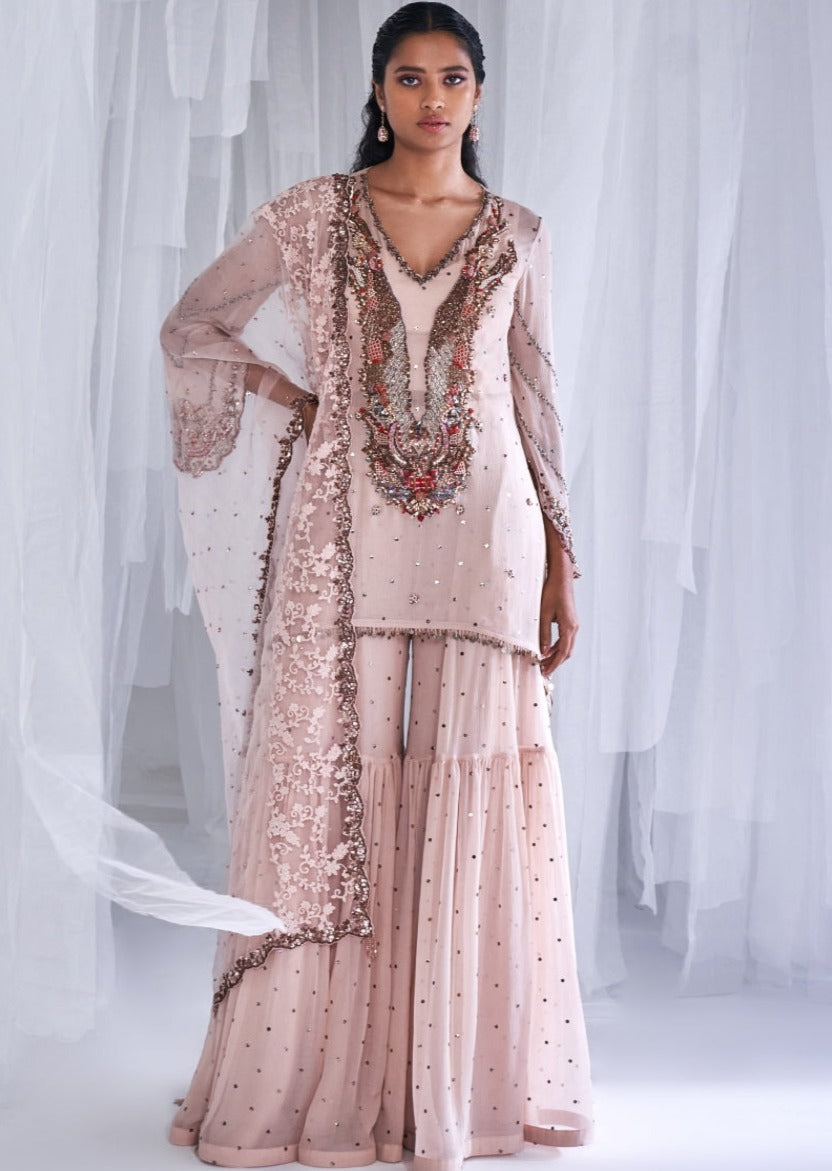 Ubika Chiffon Kurta and Sharara