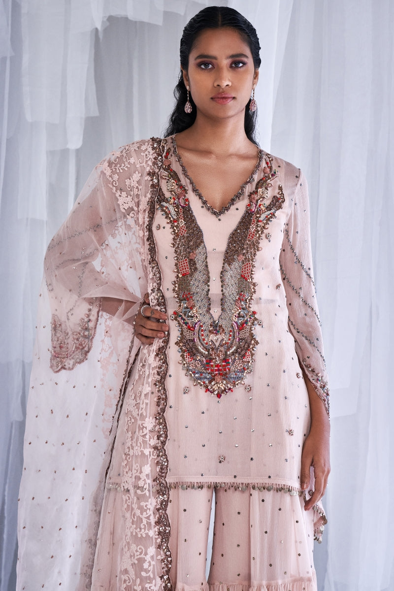 Ubika Chiffon Kurta and Sharara